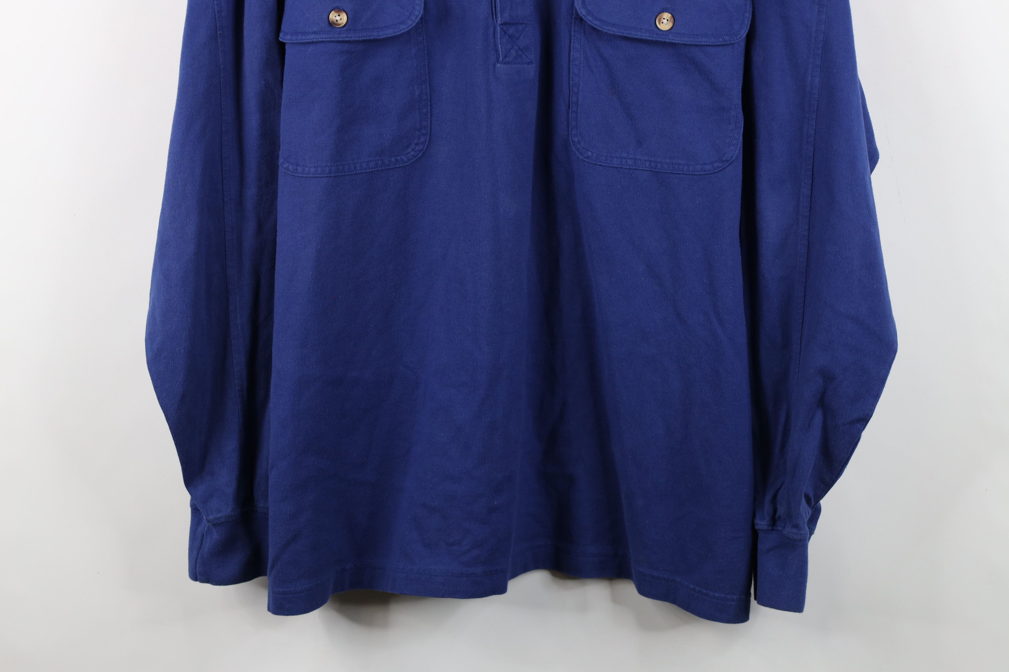 Eddie Bauer Vintage 90s Eddie Bauer Heavyweight Long Sleeve Polo Shirt Size US XL / EU 56 / 4 - 3 Thumbnail