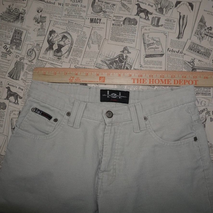 L.E.I. 11 -Vintage Y2K Lei corduroy baggy wide leg skater pants 90s Size US 26 / EU 42 - 6 Thumbnail
