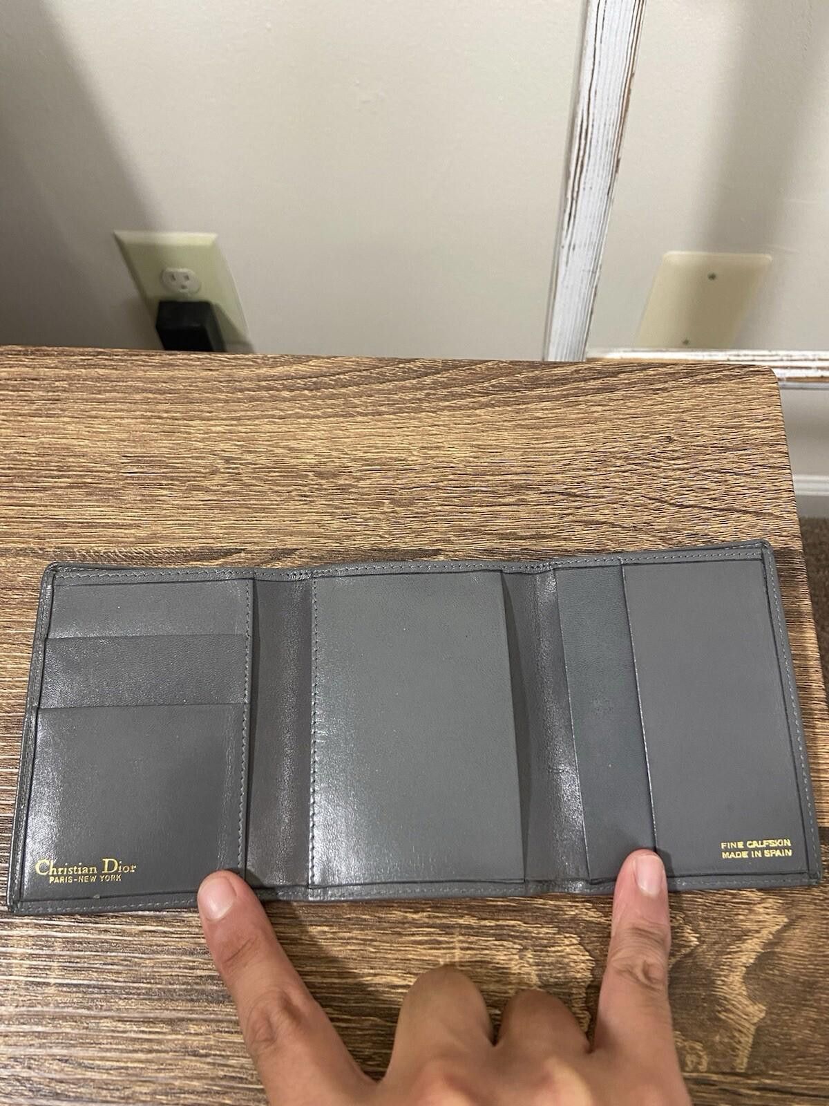 Dior 3piece Dior gray leather cigarette case + short/long wallets Size ONE SIZE - 9 Thumbnail