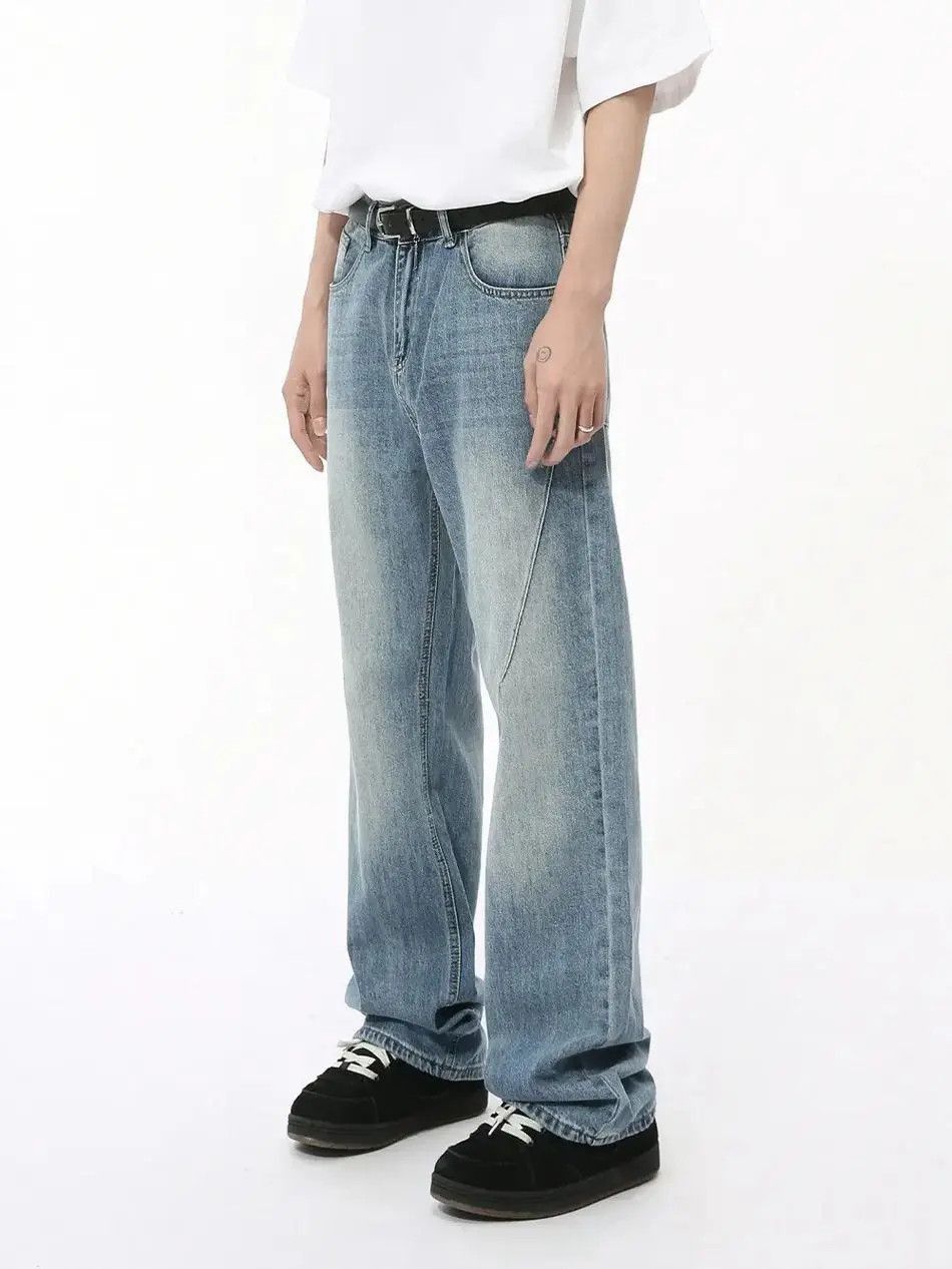 Japanese Brand Retro loose wide leg casual jeans Size US 32 / EU 48 - 4 Thumbnail