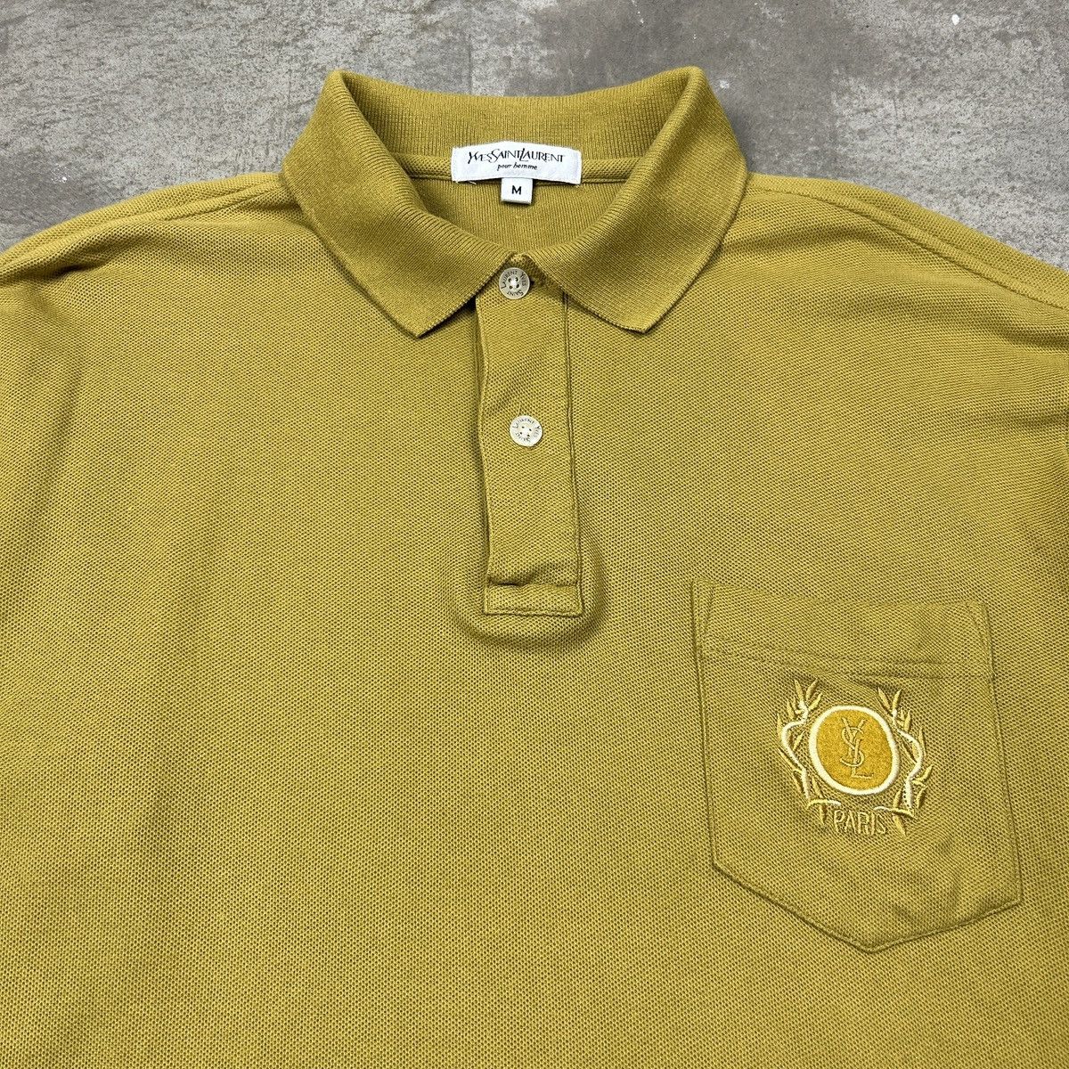 Vintage × Yves Saint Laurent Vintage 1990s Yves Saint Laurent Polo Longsleeve Size US M / EU 48-50 / 2 - 8 Thumbnail