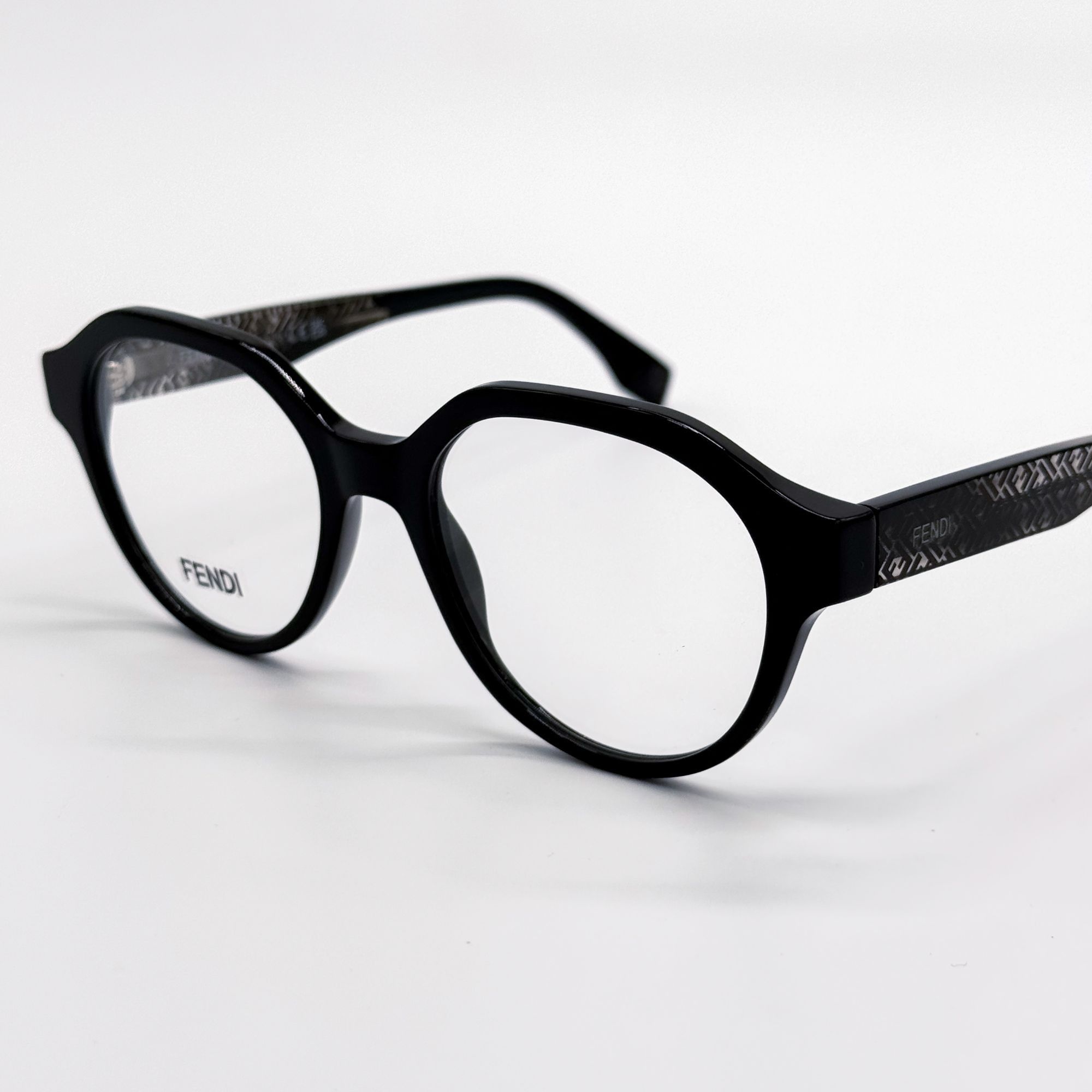 Fendi NEW FENDI EYEGLASES FE50049I 001 ROUND BLACK WOMEN EYEWEAR F Size ONE SIZE - 5 Thumbnail