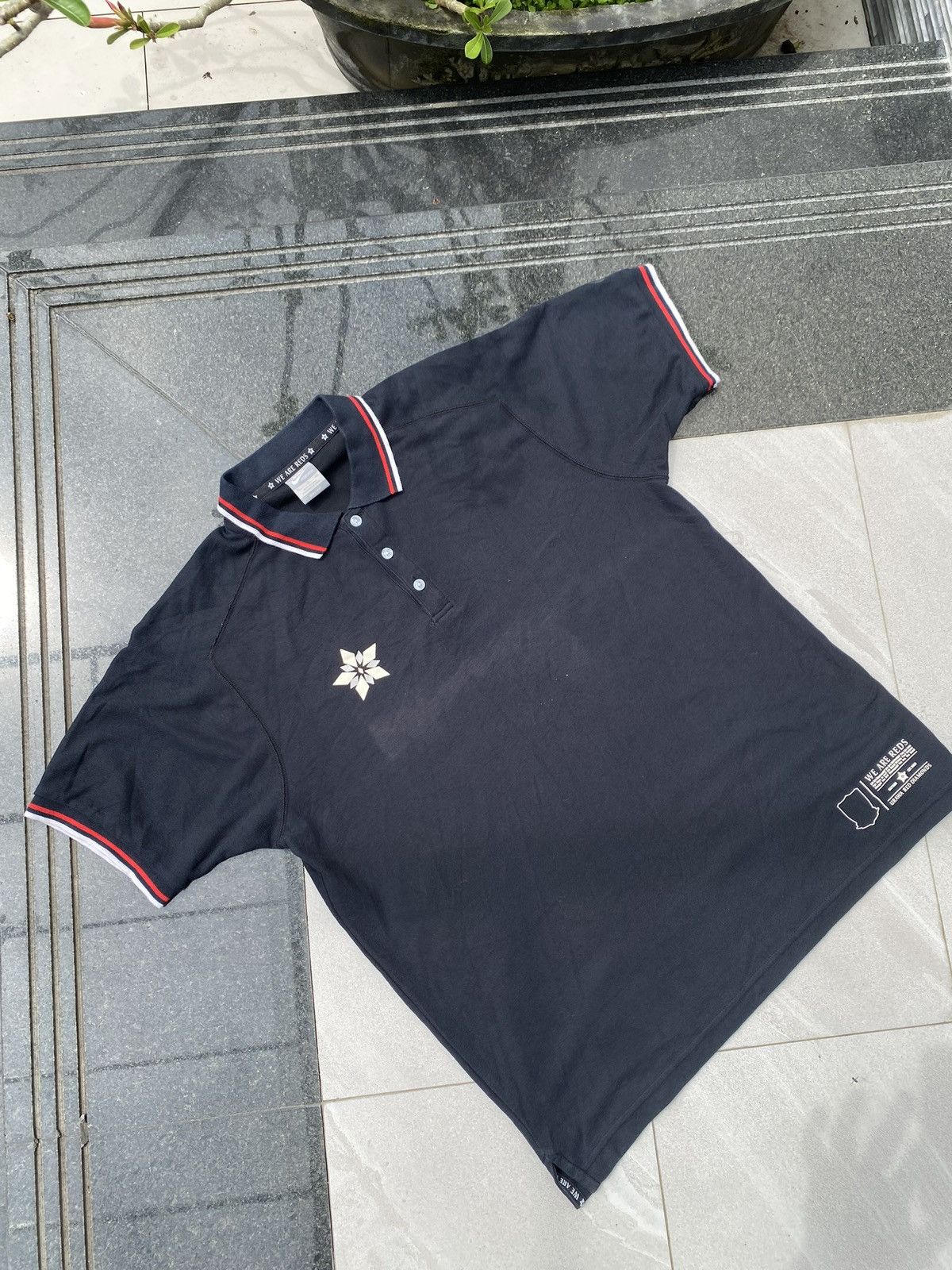 Nike × Vintage 90’s NIKE RARE WE ARE REDS MULTI LOGO Y2K RETRO POLO TEE Size US L / EU 52-54 / 3 - 4 Thumbnail