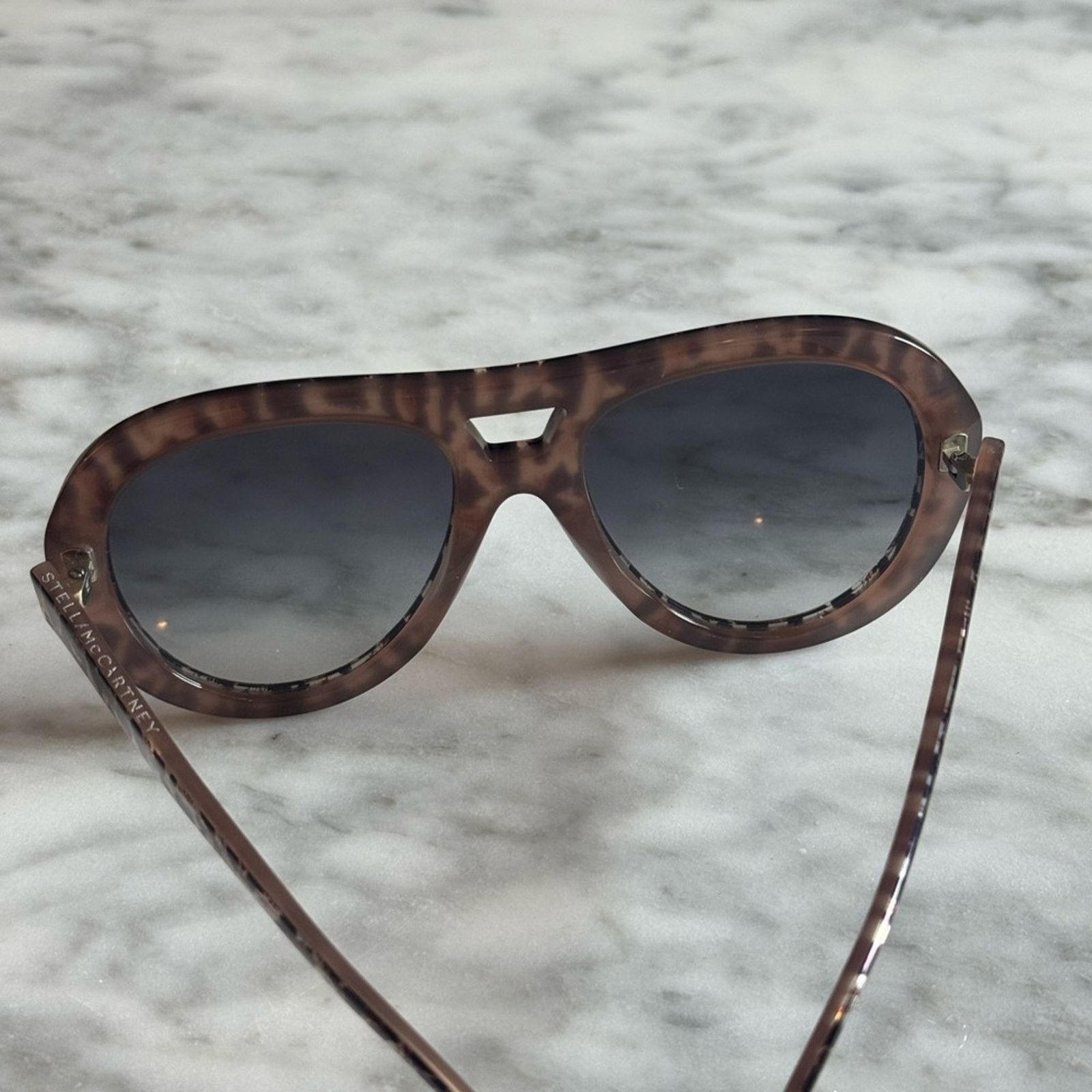 Stella McCartney Stella McCartney Leopard Print Sunglasses Size ONE SIZE - 5 Thumbnail