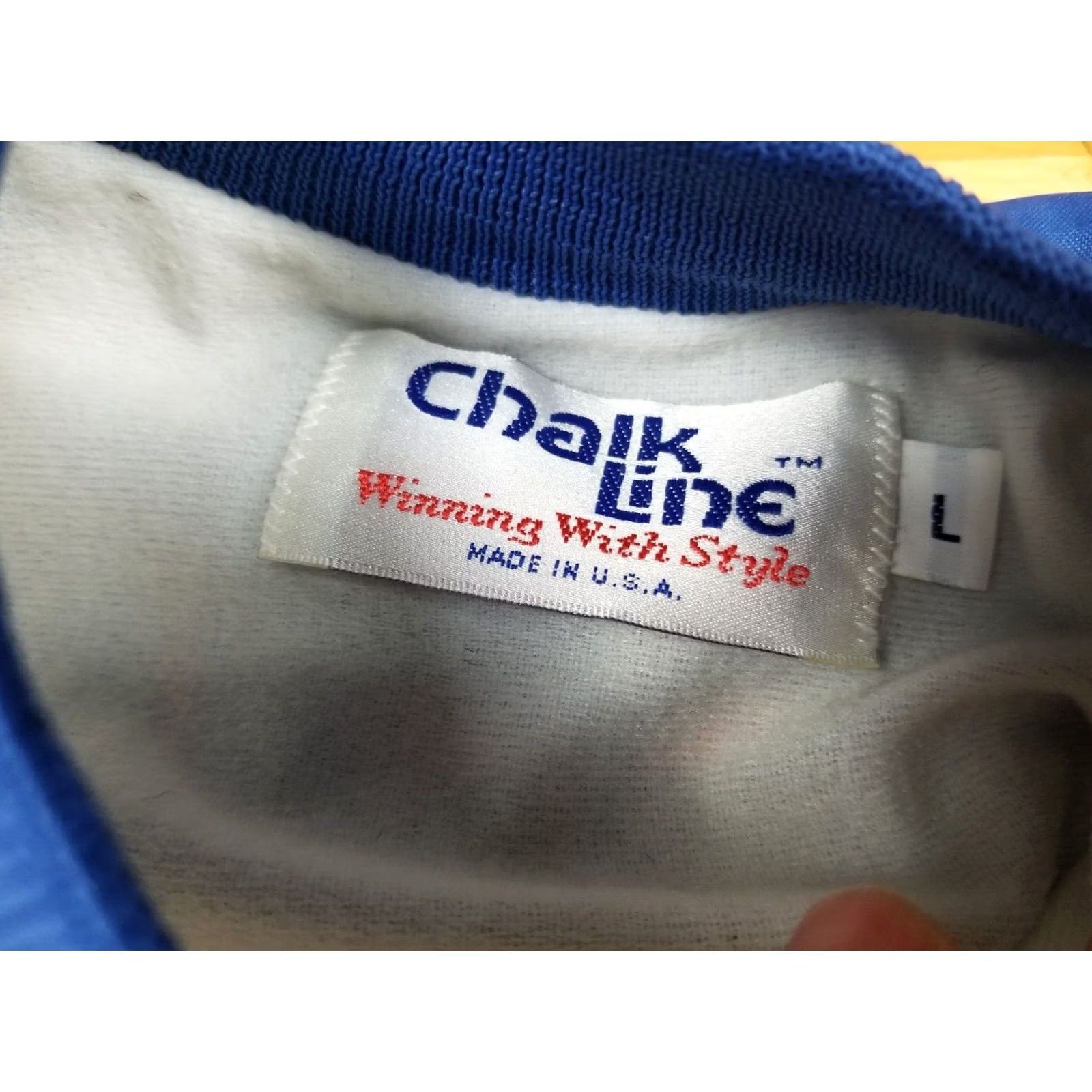 Chalk Line VINTAGE CHALKLINE NEW YORK GIANTS NFL ALL OVER PRINT JACKET SZ LARGE BMX? Size US L / EU 52-54 / 3 - 7 Thumbnail