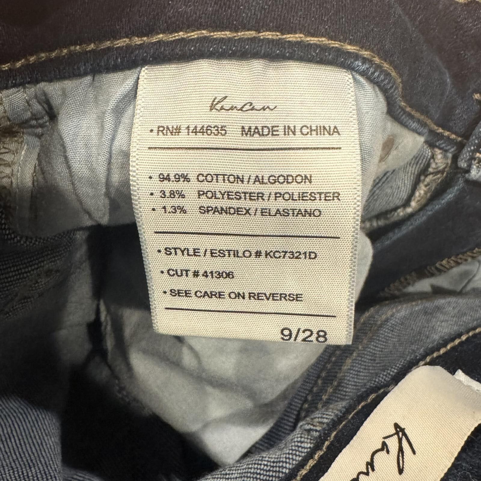 Kancan USA Kancan Dark Blue Skinny Jeans with Raw Hem 9/28 Size 28" / US 6 / IT 42 - 5 Thumbnail
