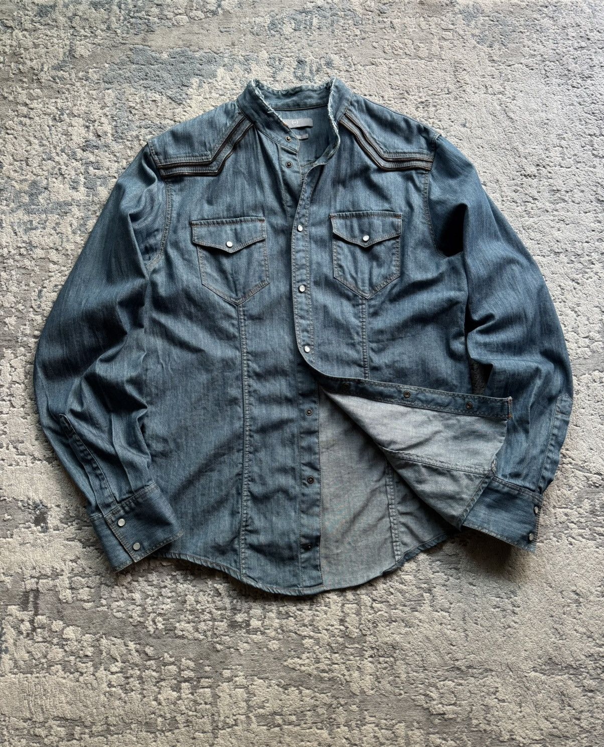 Alexander McQueen Alexander McQueen Vintage Archive Denim Shirt size 50 Size US M / EU 48-50 / 2 - 1 Thumbnail