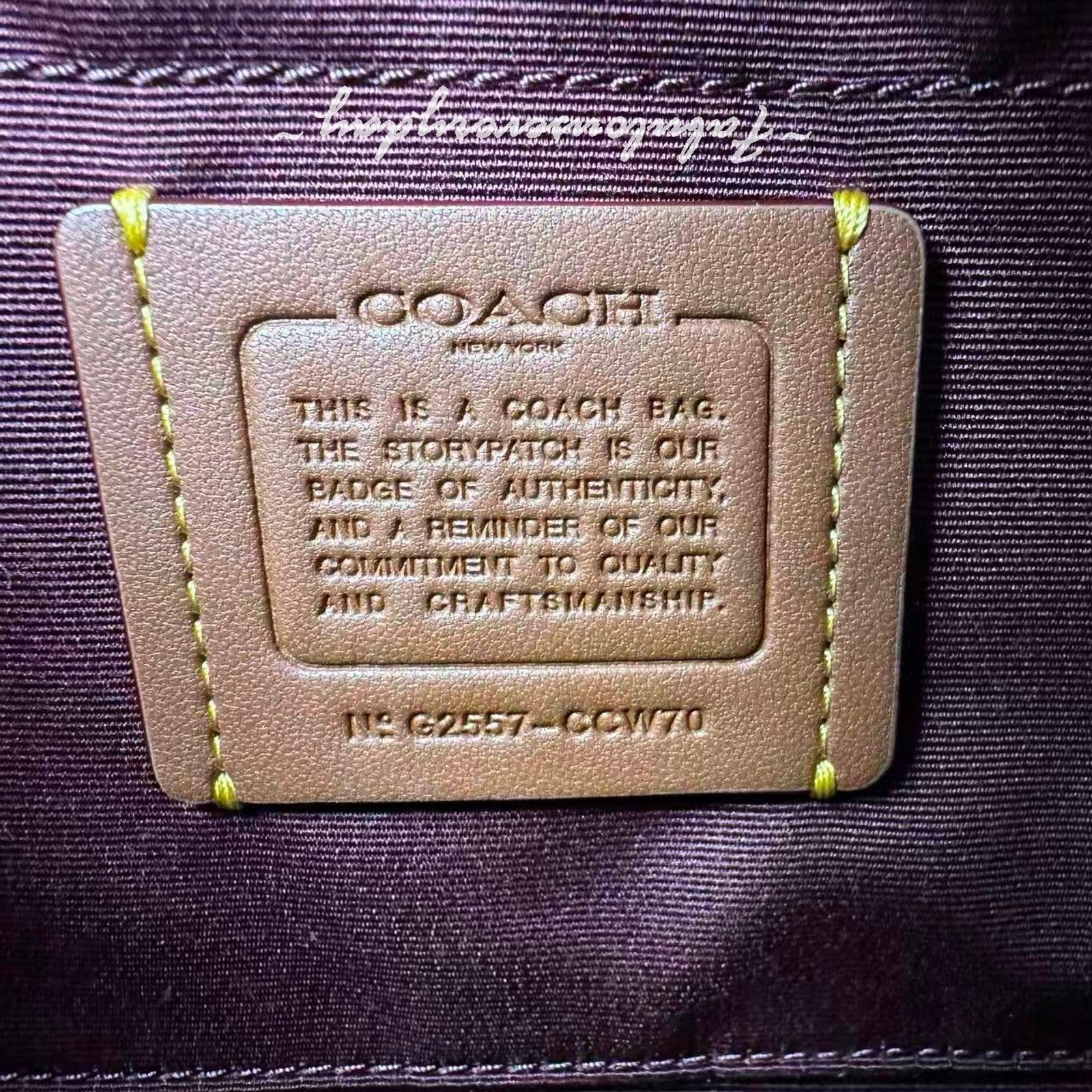 Coach Coach Teri Shoulder Crossbody Velvet Quilting Qb/Burgundy Size ONE SIZE - 7 Thumbnail