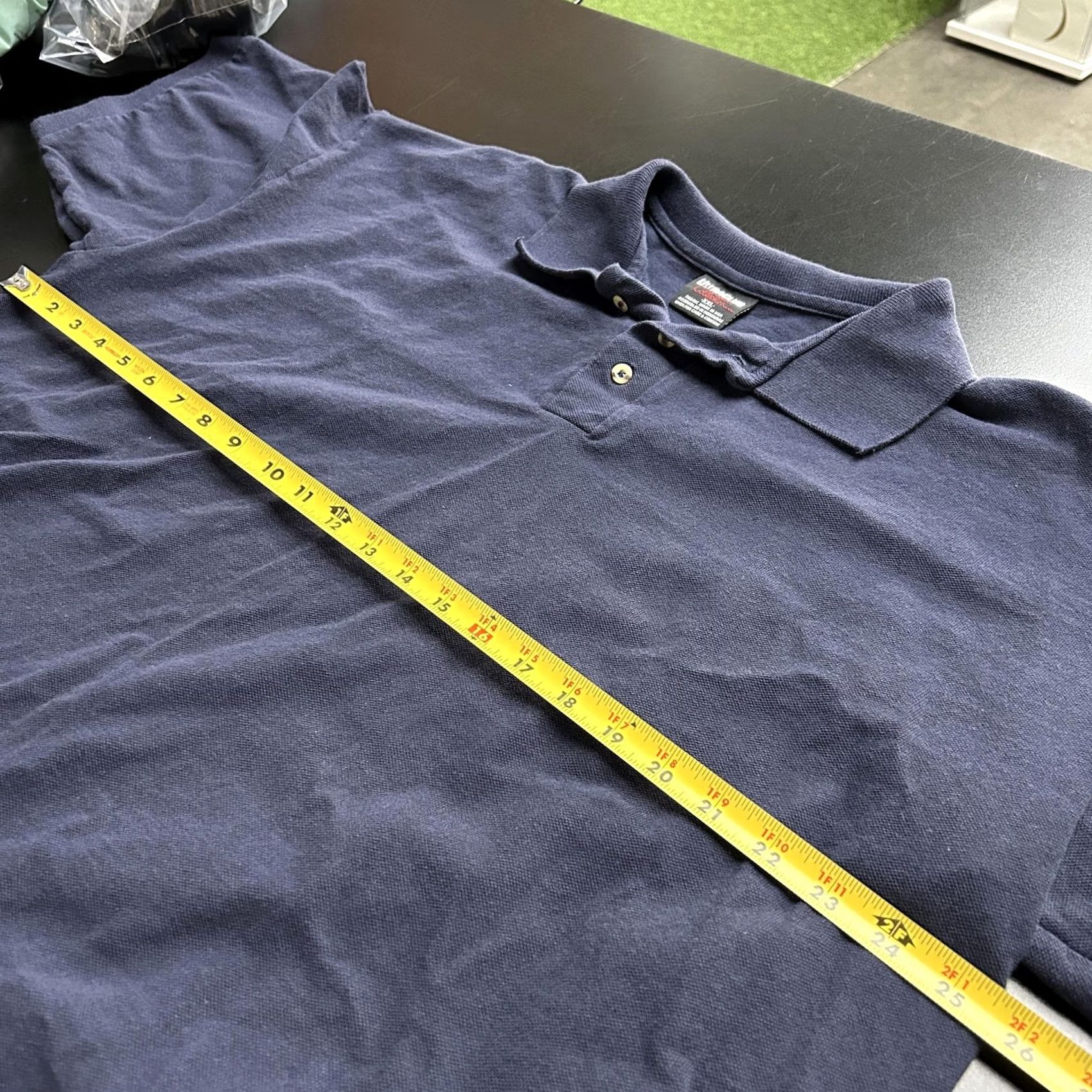 Vintage UltraClub Collection Polo Shirt Mens 2XL Navy Blue Pique Short Sleeve Casual Shirt Size US XXL / EU 58 / 5 - 4 Thumbnail