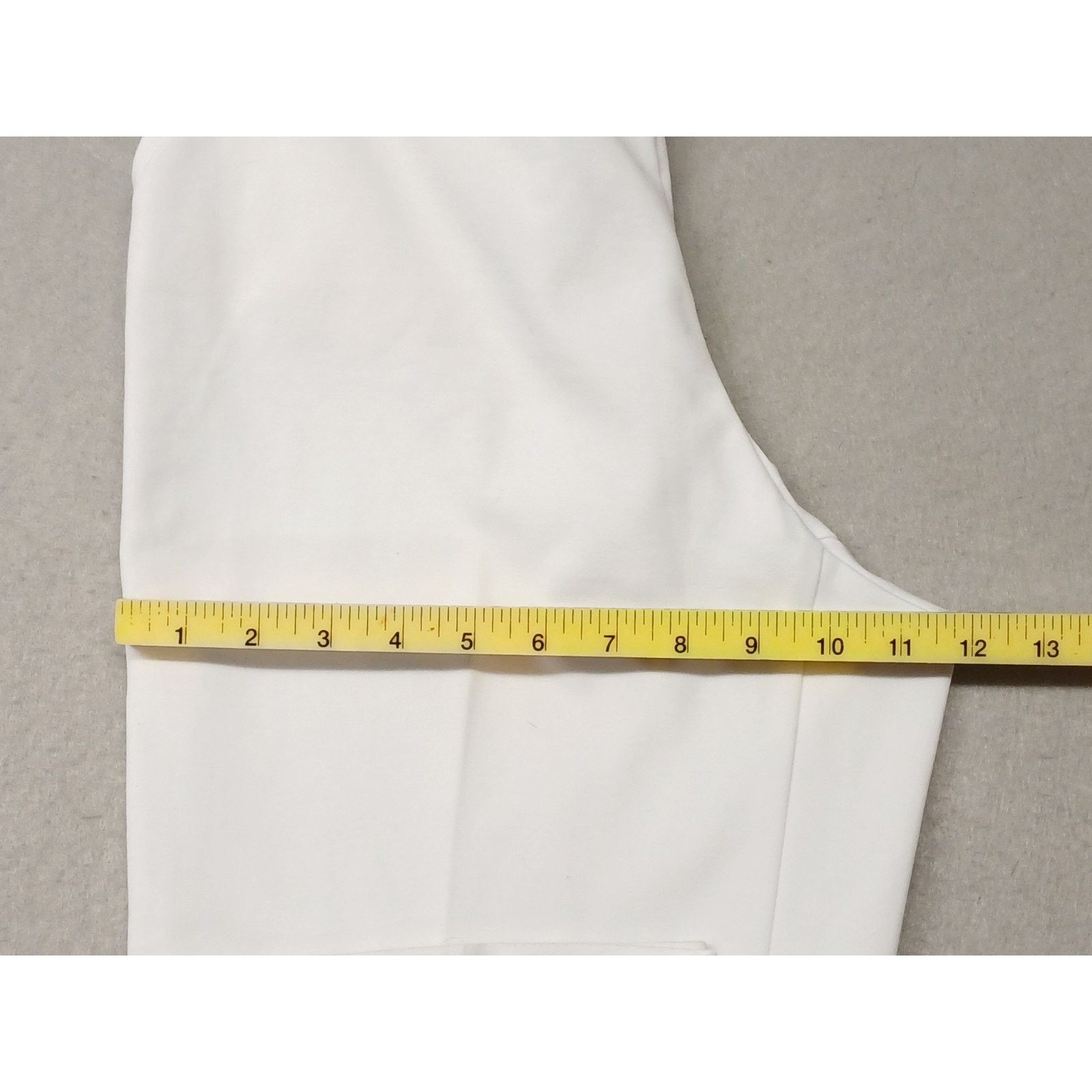 Other Allison Daley (10) White Soft Stretch Wide Leg Trousers Size 32" / US 10 / IT 46 - 3 Thumbnail