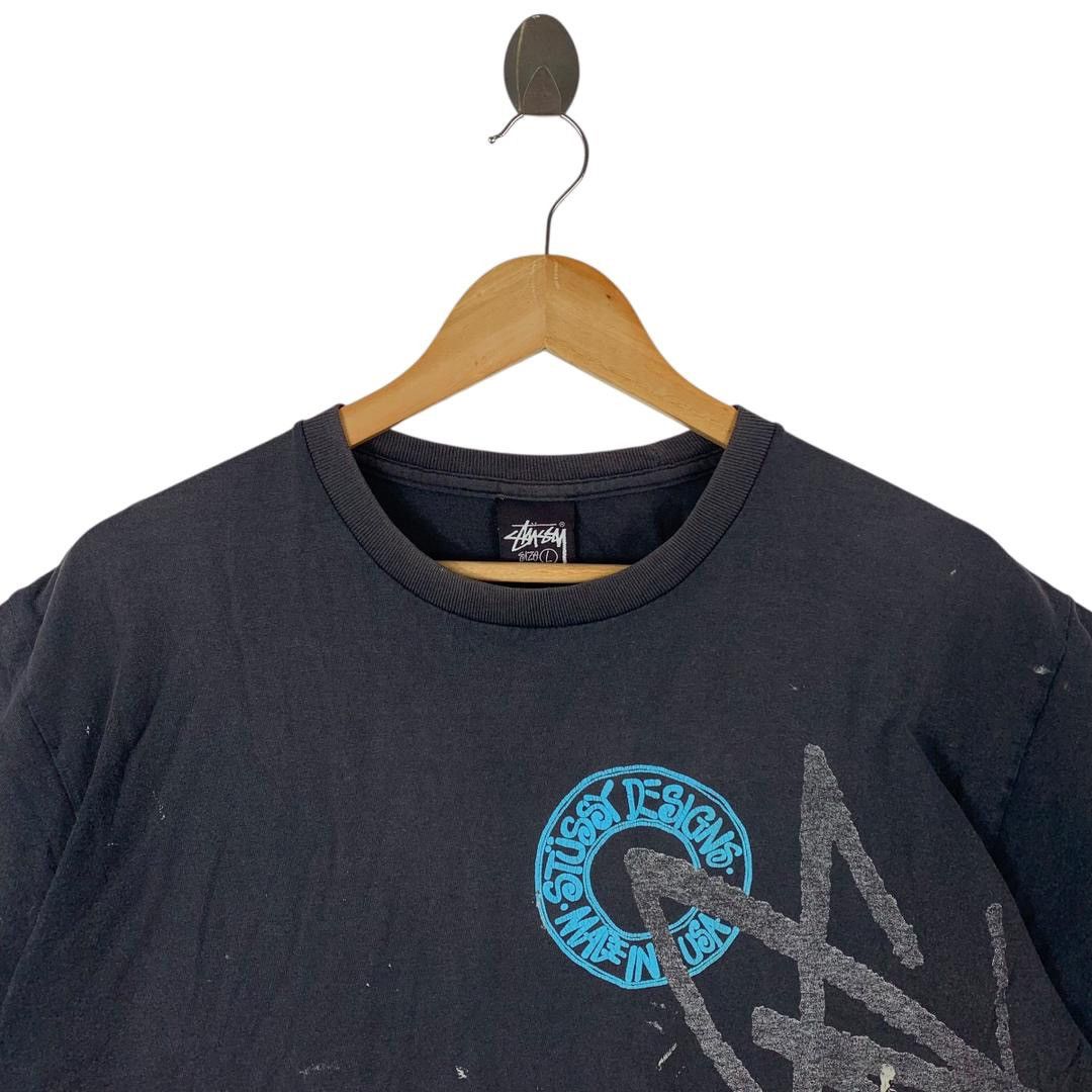 Stussy Distressed STUSSY big logo spellout tee Size US L / EU 52-54 / 3 - 2 Thumbnail