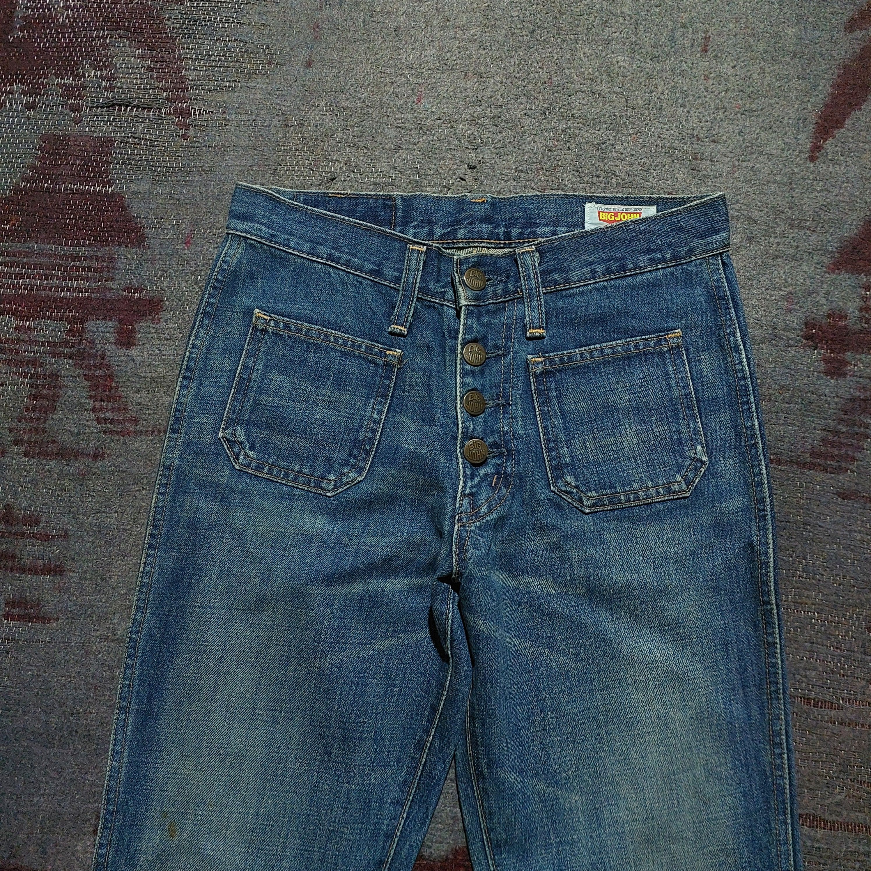 Big John Big John japan front pocket flared denim Size US 27 - 2 Thumbnail