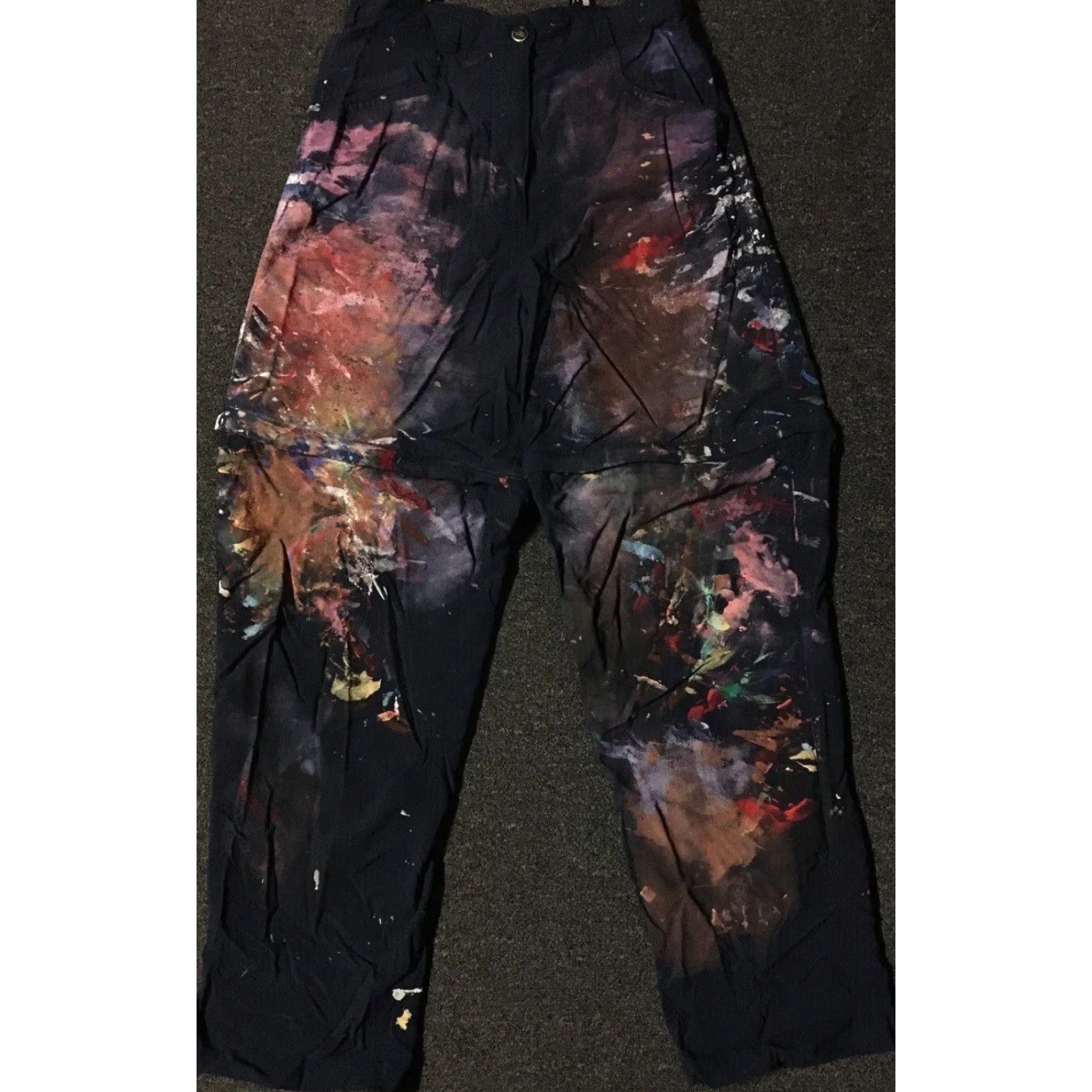 Thrasher VINTAGE The North Face Pants Convertible 10 Blue Grunge 90s Punk Thrashed Paint Splatter Cargo Men Mens Size 32" / US 10 / IT 46 - 2 Thumbnail