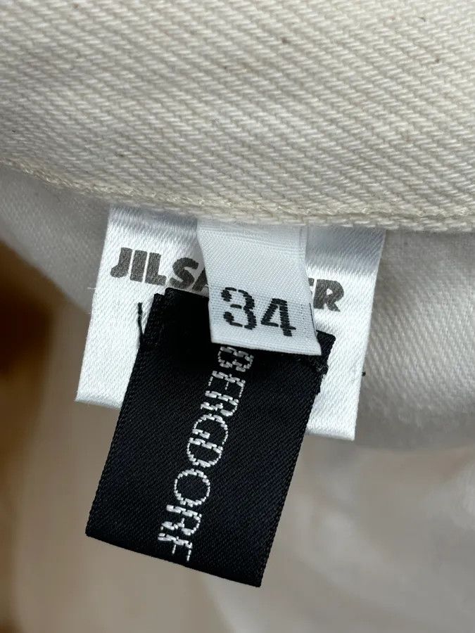 Jil Sander 2010s Jil Sander Creamy Beige Straight Denim Jeans Size US 34 / EU 50 - 12 Thumbnail