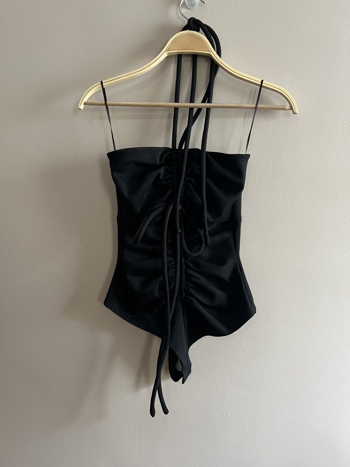 Proenza Schouler Proenza Schouler Compact Ruched Halter Bodysuit Size L / US 10 / IT 46 - 5 Thumbnail