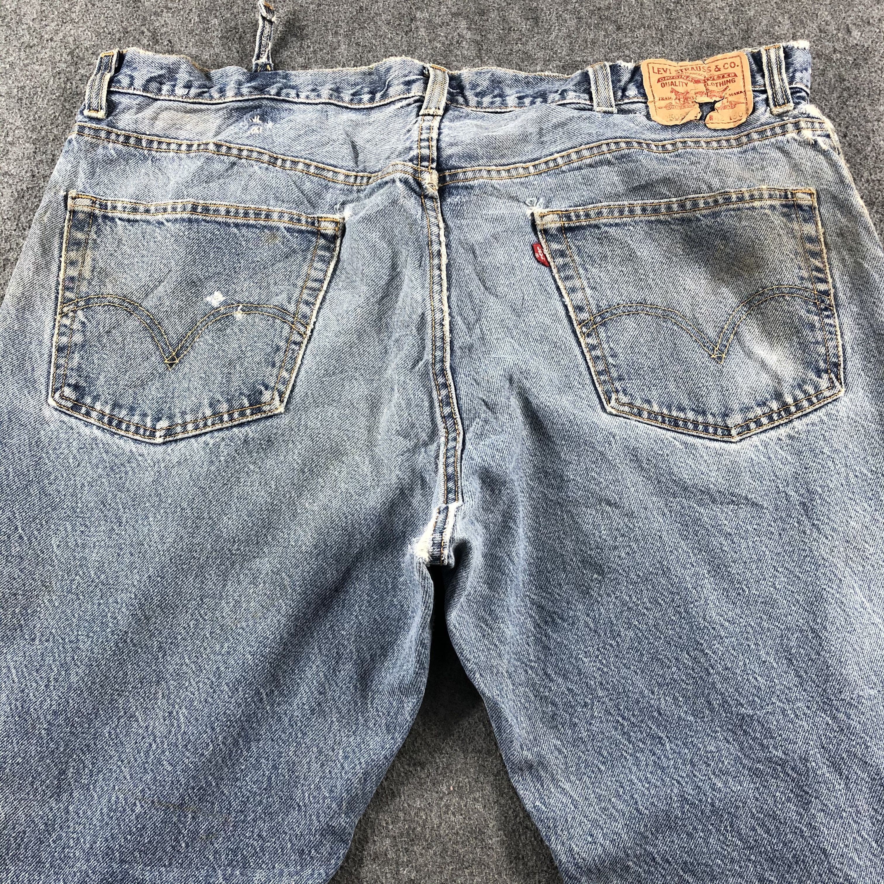 Levi's Vintage Blue Wash Levis 505 Jeans-J2619 Size US 43 - 4 Thumbnail