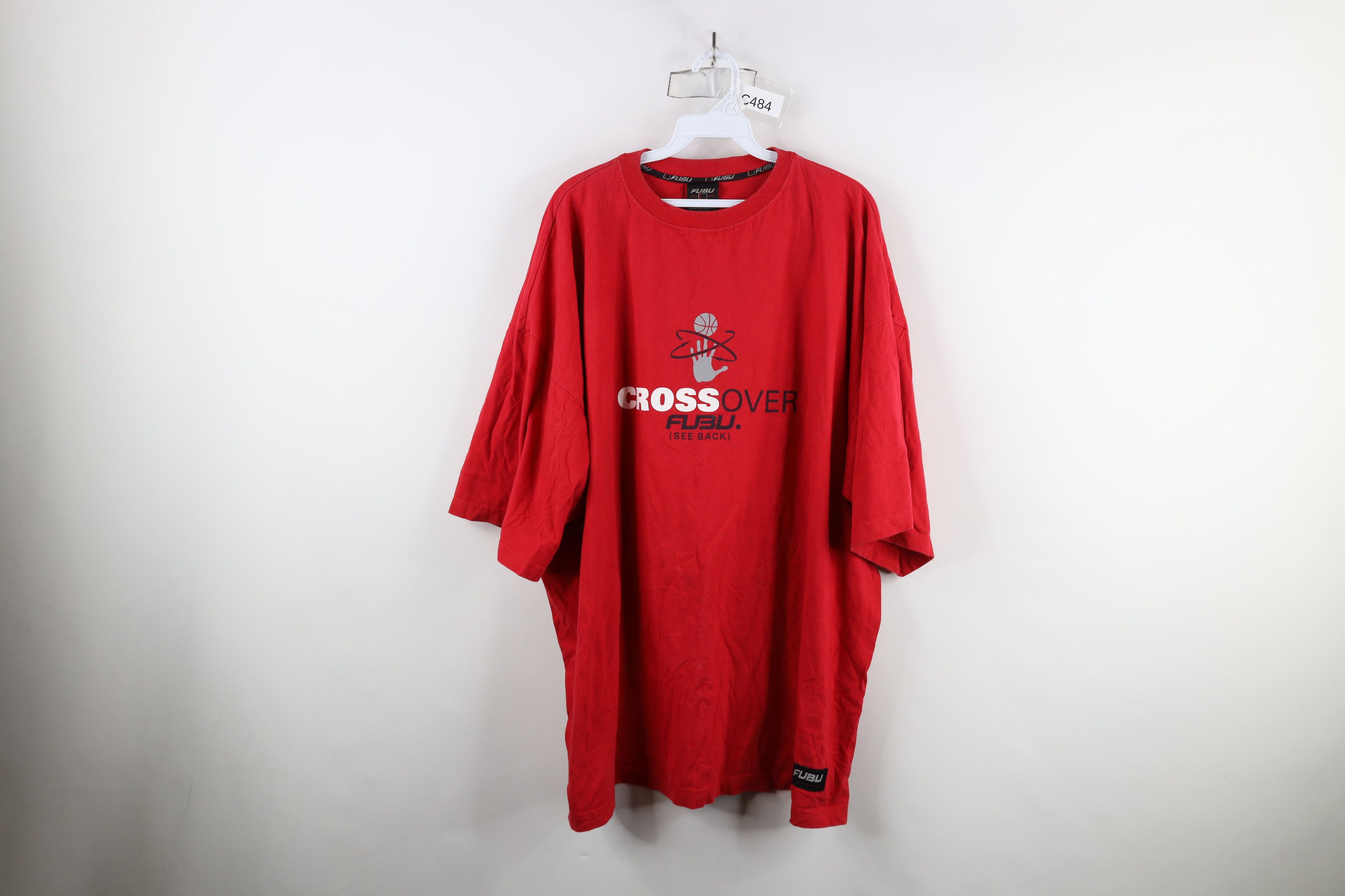 Fubu × Vintage Vintage 90s Y2K FUBU Basketball Over Short Sleeve T-Shirt Size US XXL / EU 58 / 5 - 1 Thumbnail