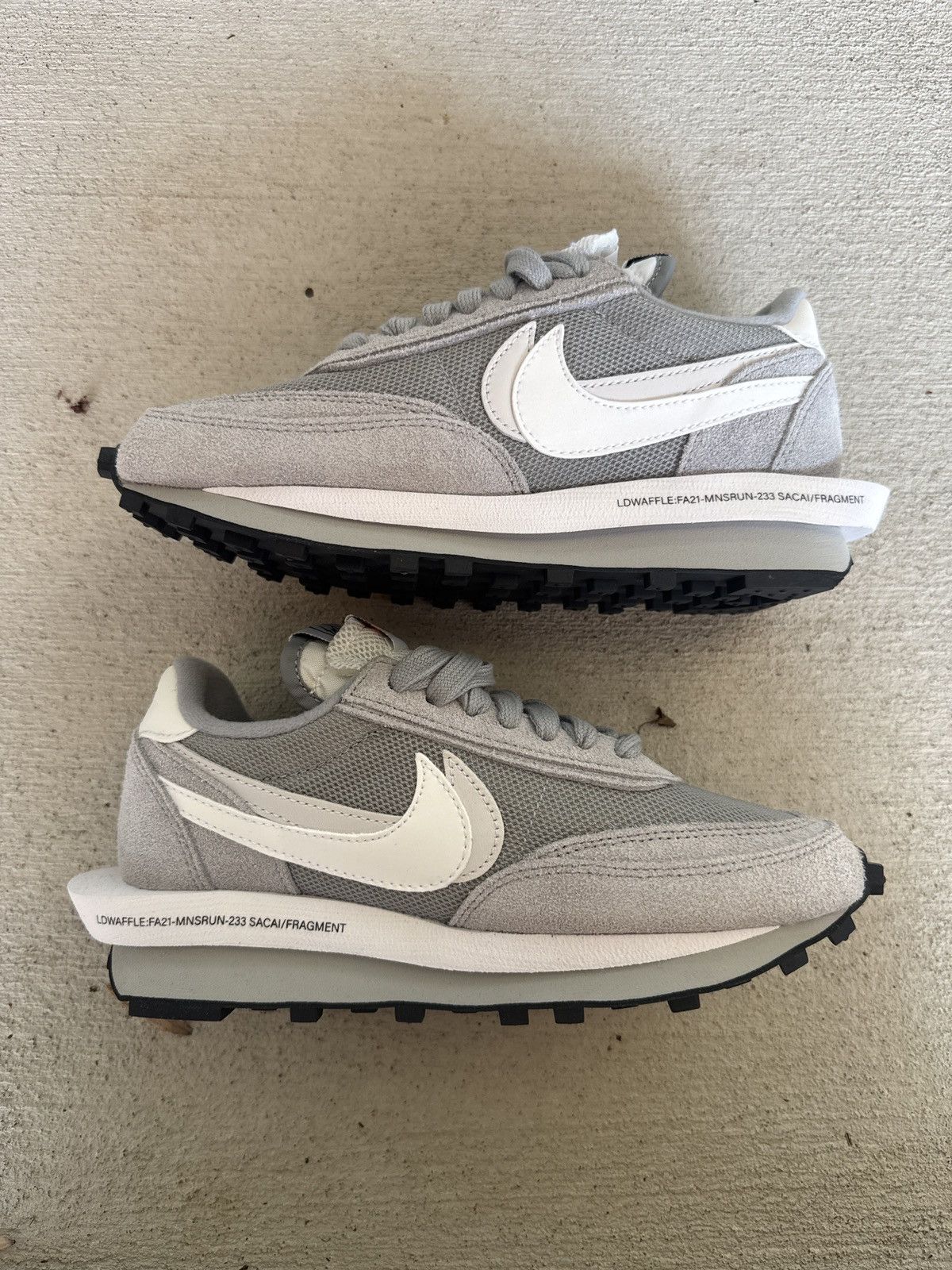 Fragment Design × Nike × Sacai Nike x Sacai x Fragment LD Waffle in Grey Size 5.5 US M Size US 5.5 / EU 38 - 2 Thumbnail