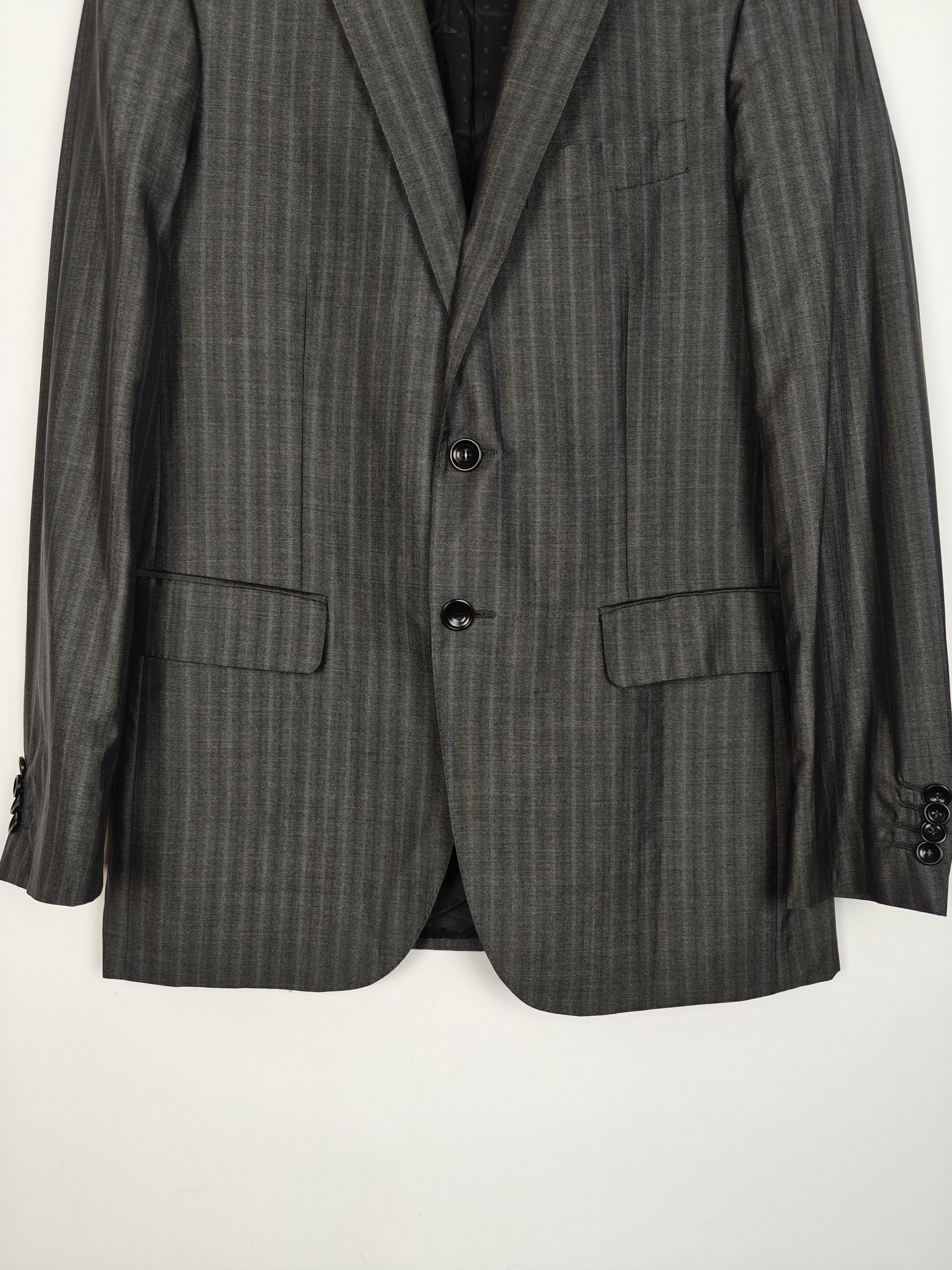 Pal Zileri Lab. Pal Zileri Italy Blazer Jacket Wool/Silk Gray size 48R Size 48R - 3 Thumbnail