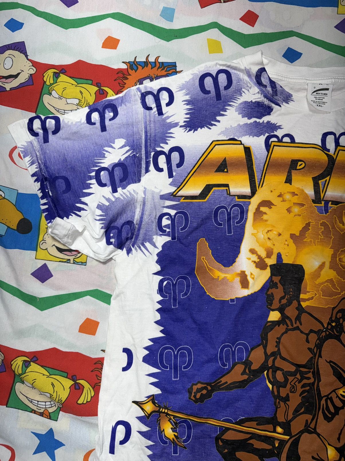 Other Vtg 90s Aries Black Love Horoscope Zodiac Sign AOP Shirt Size US XXL / EU 58 / 5 - 6 Thumbnail