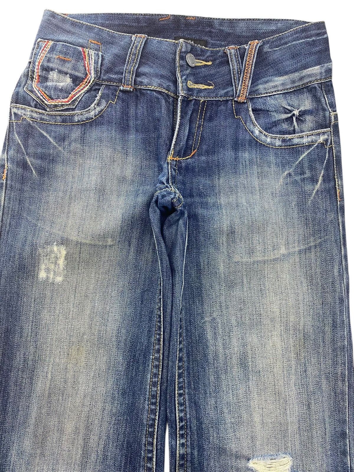 Japanese Brand Japanese Brand Faded Wash Ripped Style Boot Cut Jeans Size US 28 / EU 44 - 2 Thumbnail