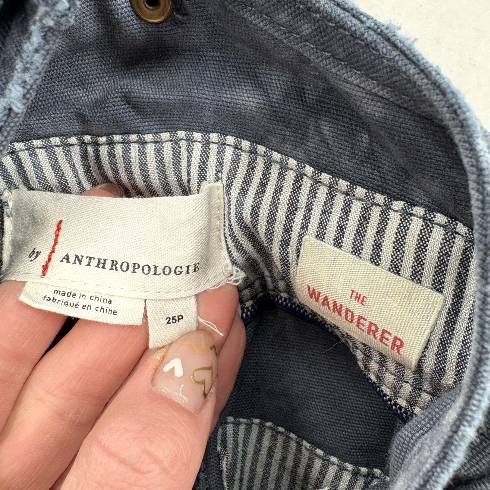 Anthropologie Anthropologie The Wanderer Overalls Womens 25P Petite Gray Tie Dye Twill Boho Size 42" / US 20 - 3 Thumbnail