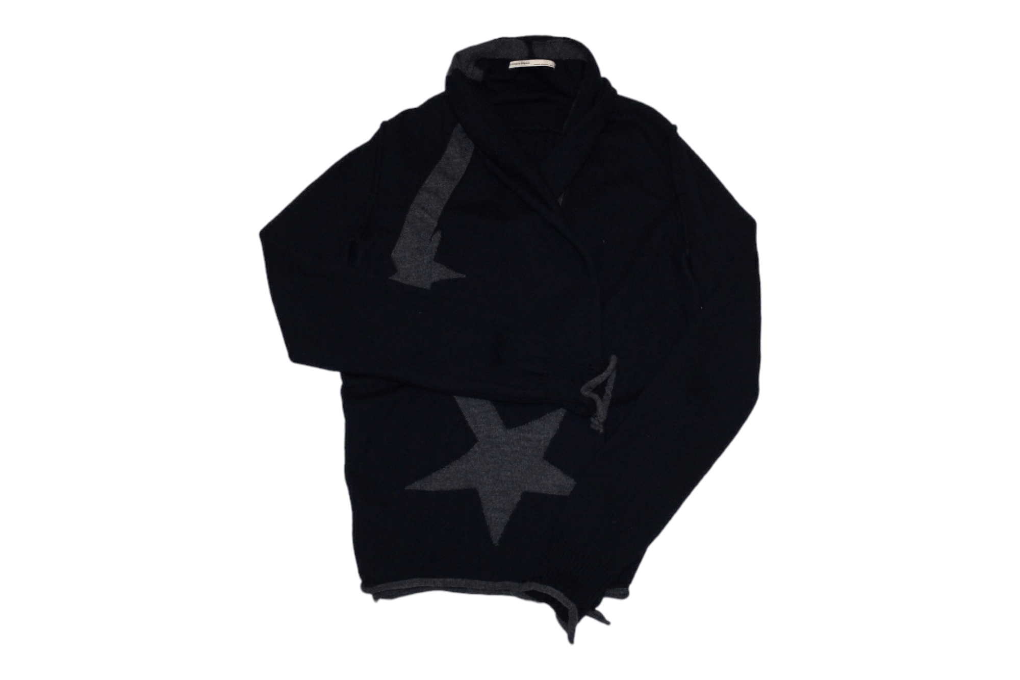 Marithe + Francois Girbaud VTG🔥M+FG Cravatatakiller Stars Knitted shawl cape cardigan Size S / US 4 / IT 40 - 1 Thumbnail