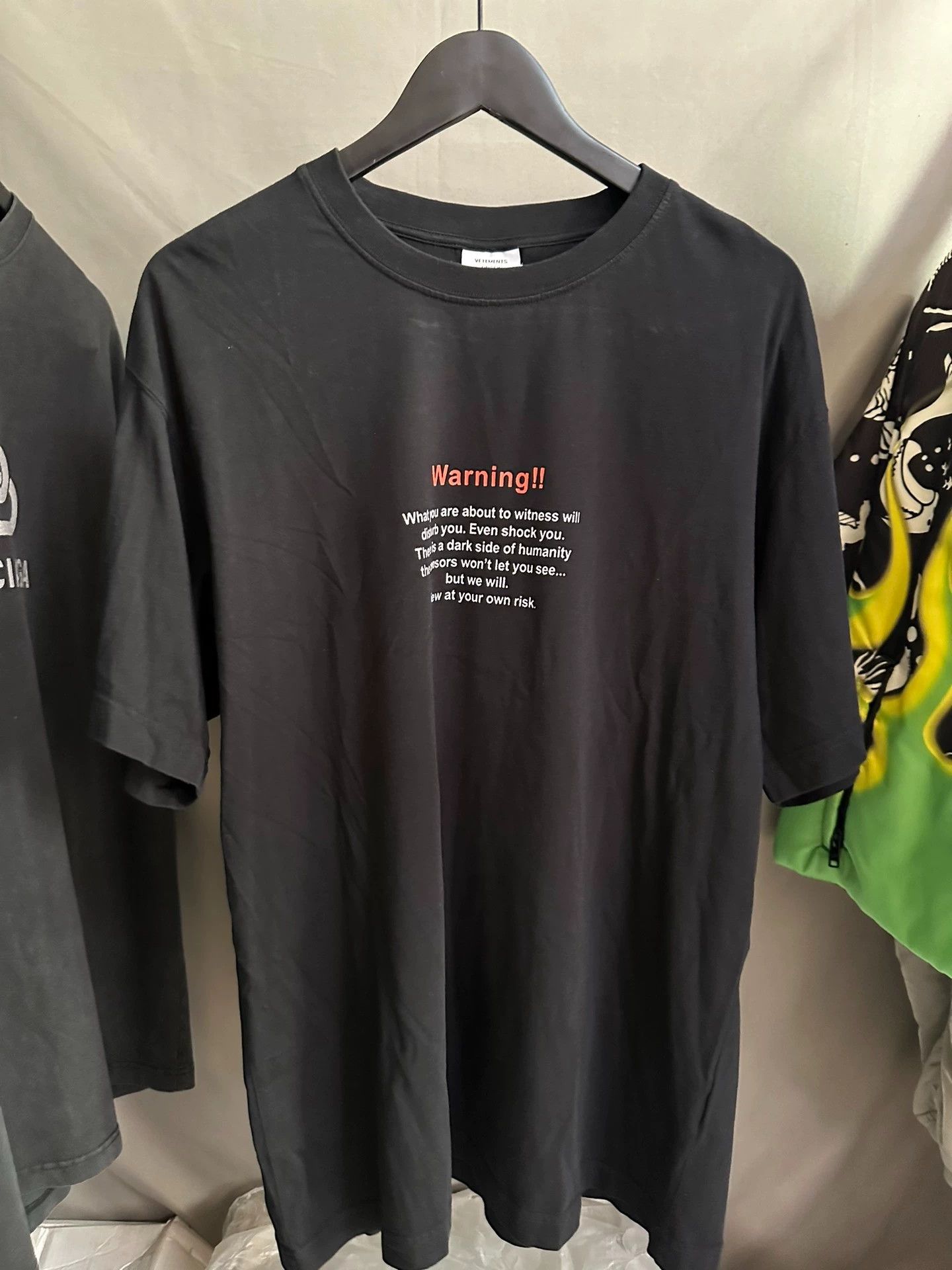 Vetements Waitements warning short sleeves -DMC Size US L / EU 52-54 / 3 - 1 Thumbnail