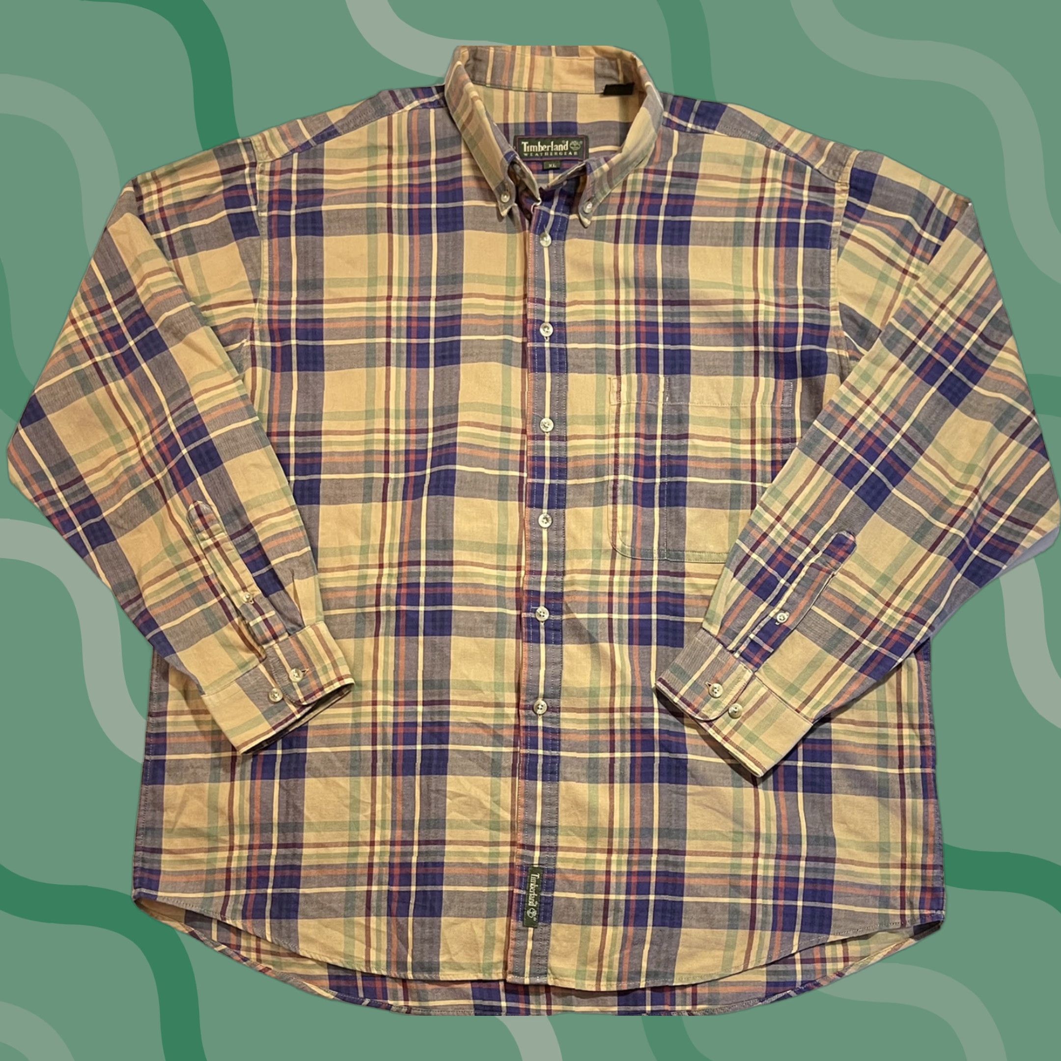 Timberland Timberland Button-Up Shirt Men XL Plaid Long Sleeve Casual Outdoor All Seasons Size US XL / EU 56 / 4 - 1 Thumbnail