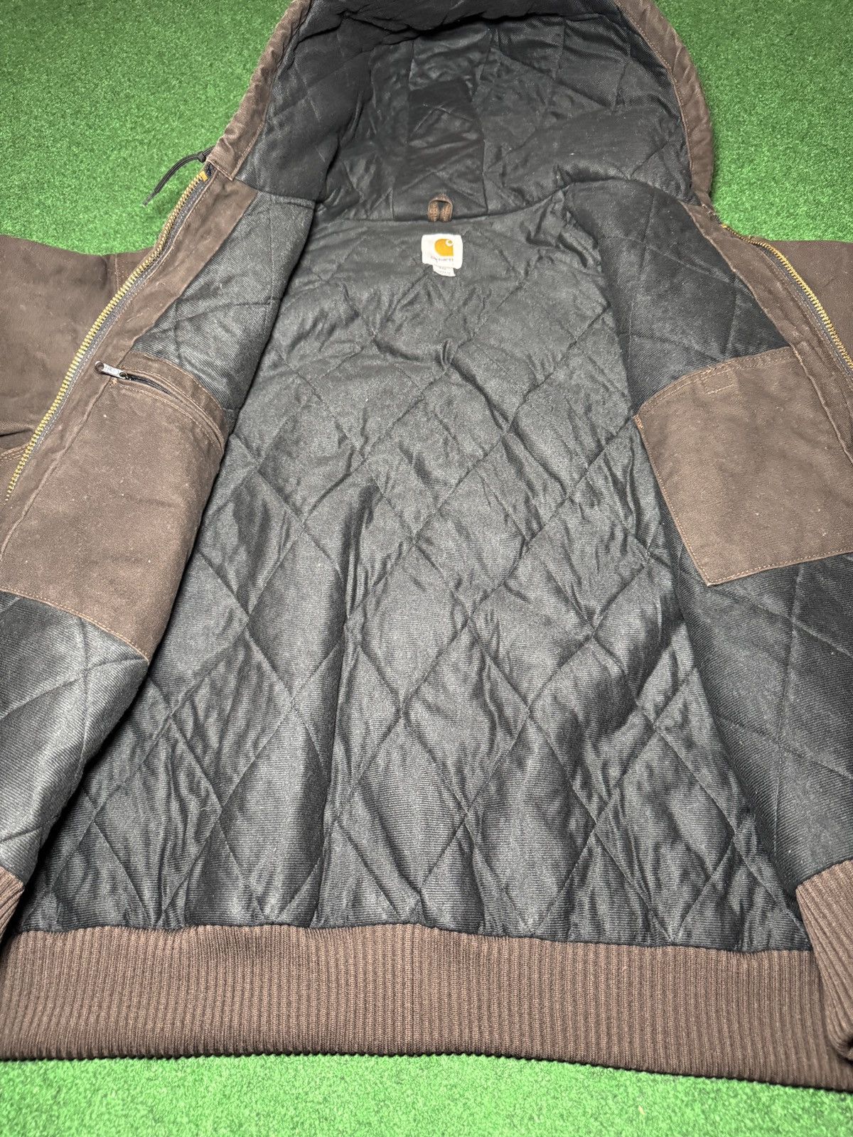 Carhartt × Vintage Vtg 90s Carhartt Brown Quick Duck Detroit Full Zip Jacket Size US XL / EU 56 / 4 - 4 Thumbnail