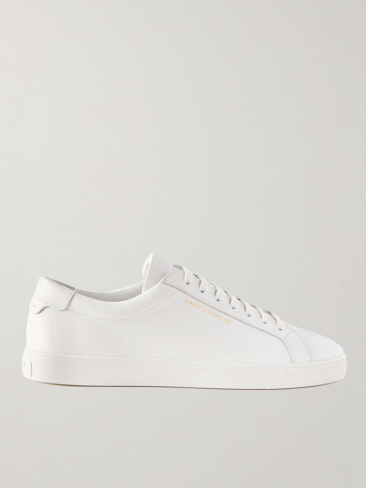 Saint Laurent Paris o1b1hav110425 Andy Leather Sneakers in White Size US 8.5 / EU 41-42 - 1 Thumbnail