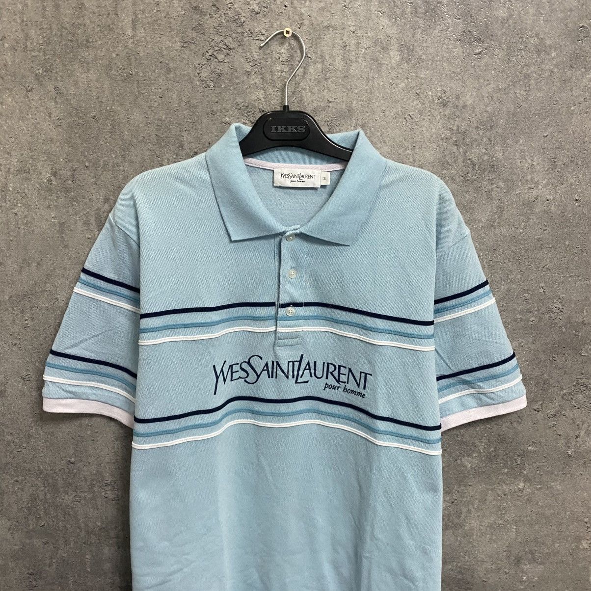 Yves Saint Laurent Vintage Y2K Yves Saint Laurent YSL Polo Shirt Big Logo Size US XL / EU 56 / 4 - 4 Thumbnail