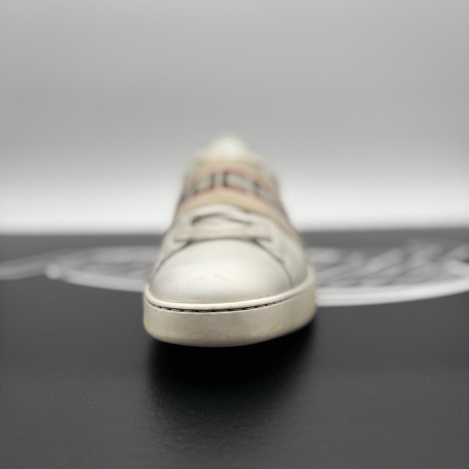 Gucci (11.5 US) - Gucci Ace Gucci Stripe ‘ White, Red ‘ Size US 11.5 / EU 44-45 - 15 Thumbnail