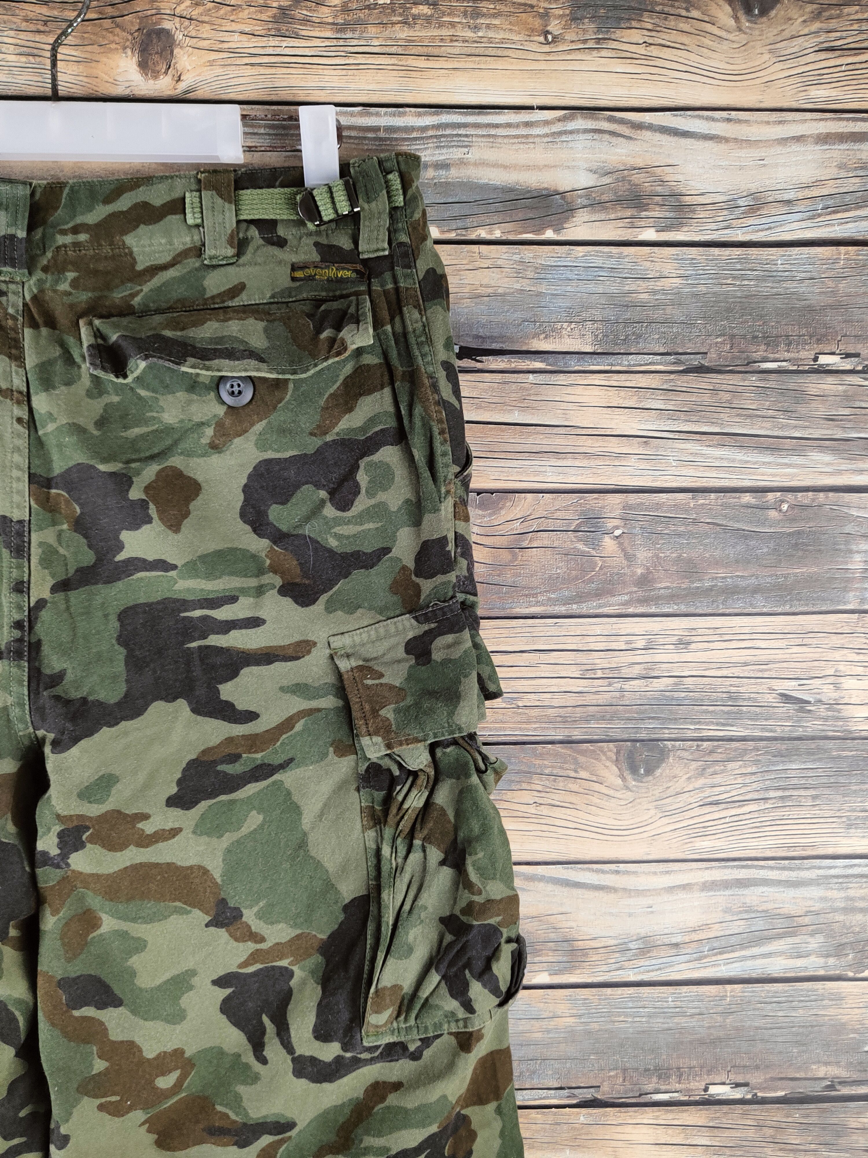 Japanese Brand Evenriver Camouflage Multipocket Cargo Pants #S2885 Size US 32 / EU 48 - 11 Thumbnail