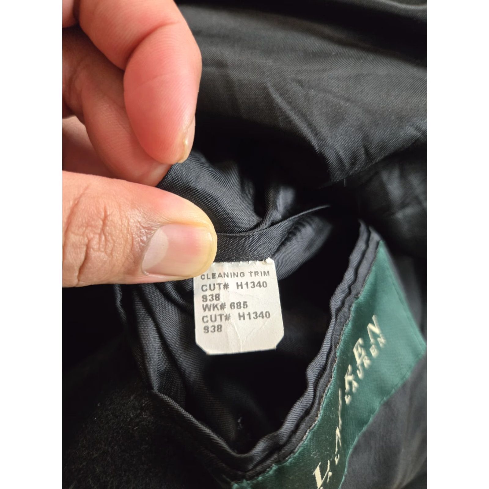 Ralph Lauren VINTAGE Lauren Ralph Lauren Overcoat Mens 42R Black Wool Button Up Coat Size US XS / EU 42 / 0 - 7 Thumbnail
