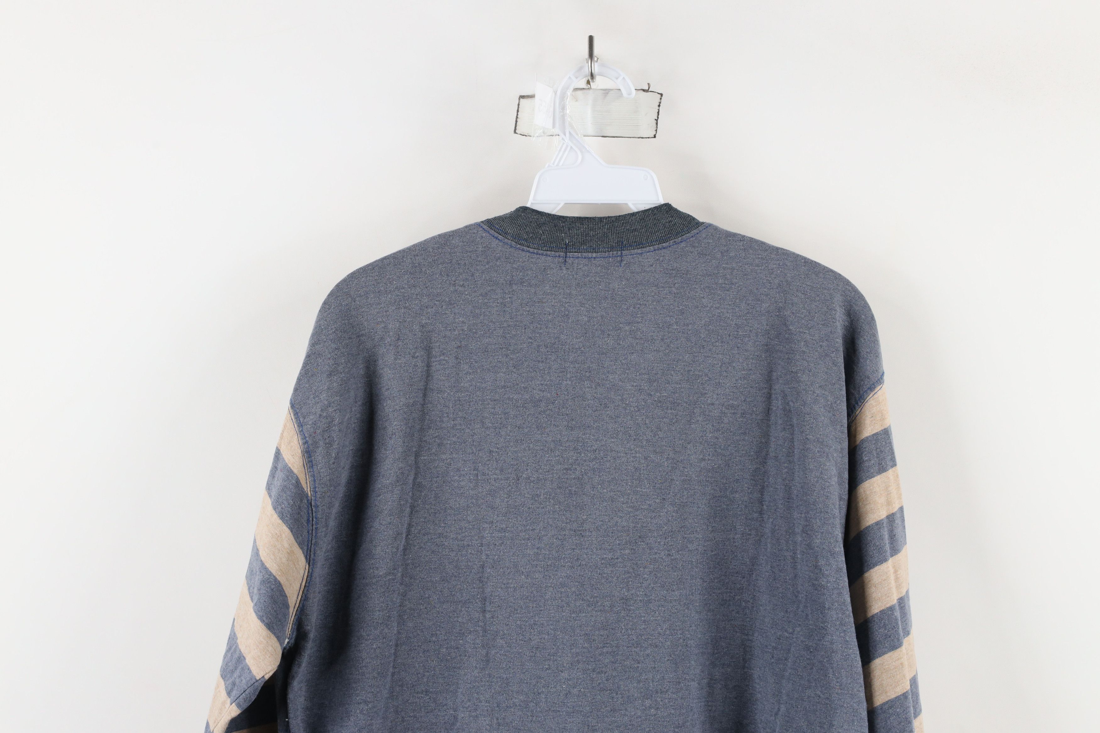 Vintage Vintage 90s Streetwear Striped Block Long Sleeve T-Shirt Size US M / EU 48-50 / 2 - 9 Thumbnail
