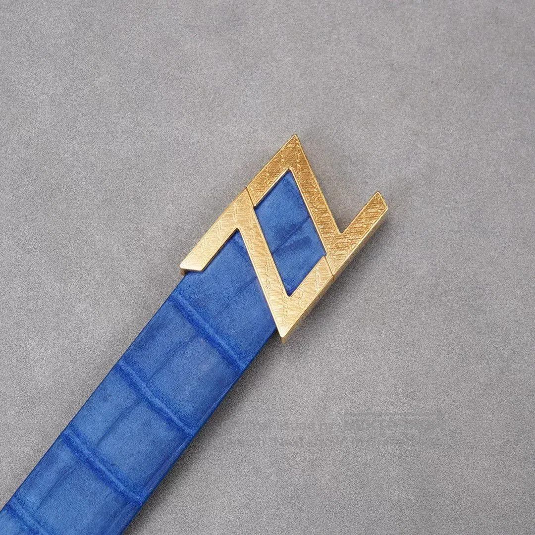 Zilli Gold Zilli Eel Skin Belt. Size ONE SIZE - 3 Thumbnail