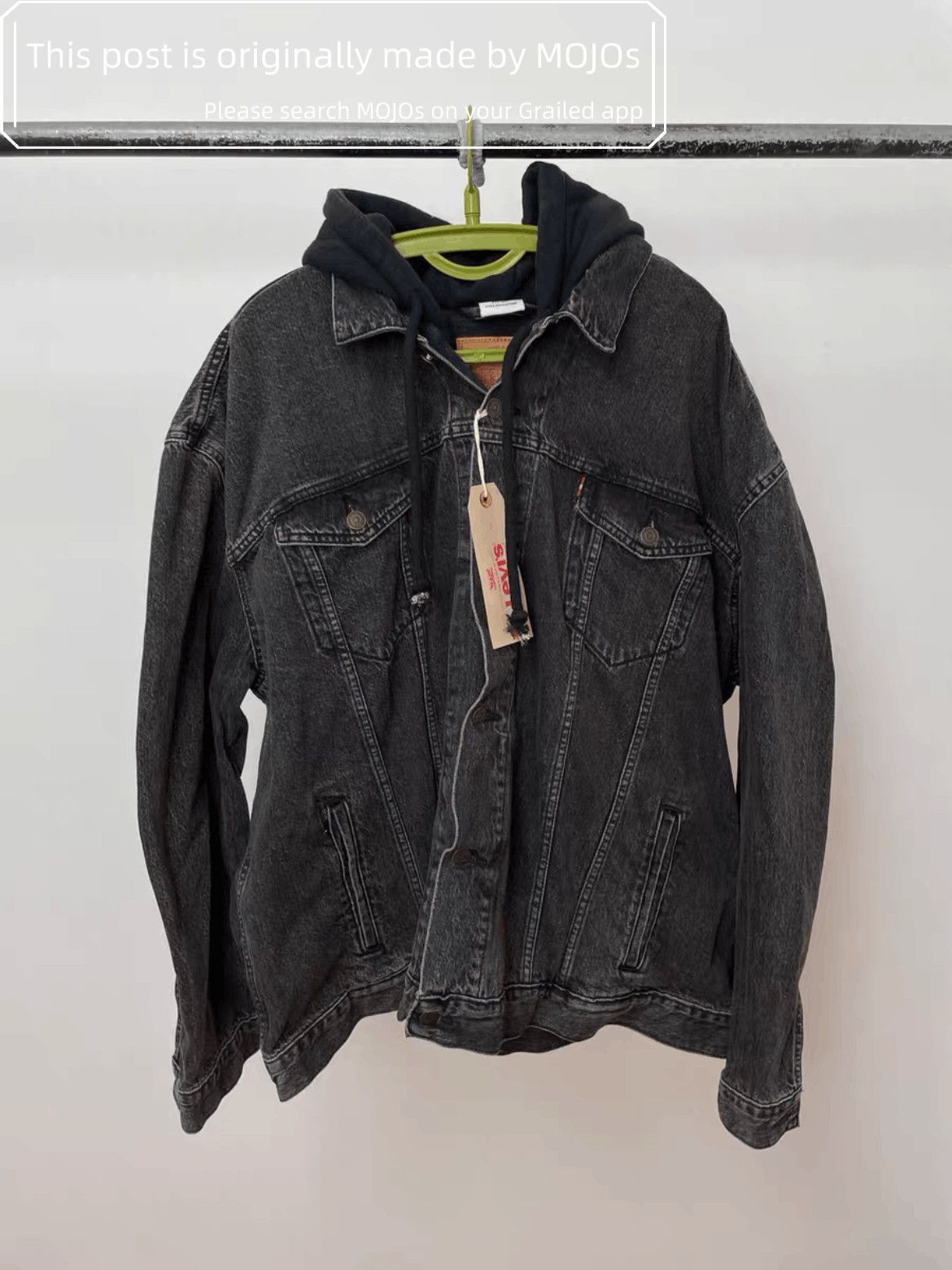 Vetements x Levi's Joint Hoodie Vintage Wash Denim Jacket