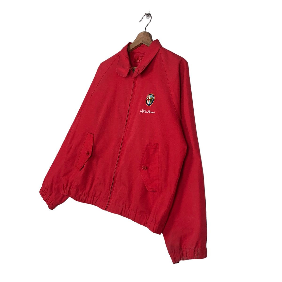 Japanese Brand 🔥Vintage Bomber Jacket Alfa Romeo Big Logo Car Jacket Size US M / EU 48-50 / 2 - 2 Thumbnail