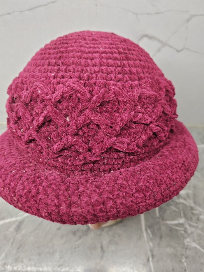 Japanese Brand Vintage Unknown Japanese Handmade Knit Bucket Hat Size ONE SIZE - 4 Thumbnail