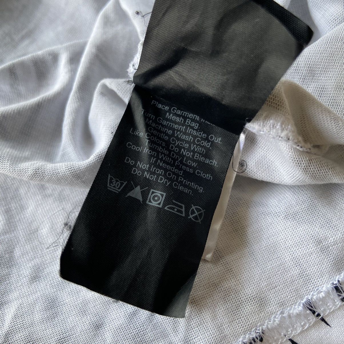 Neil Barrett White Black Lightning Bold Printed Cotton T Shirt Size US L / EU 52-54 / 3 - 9 Thumbnail