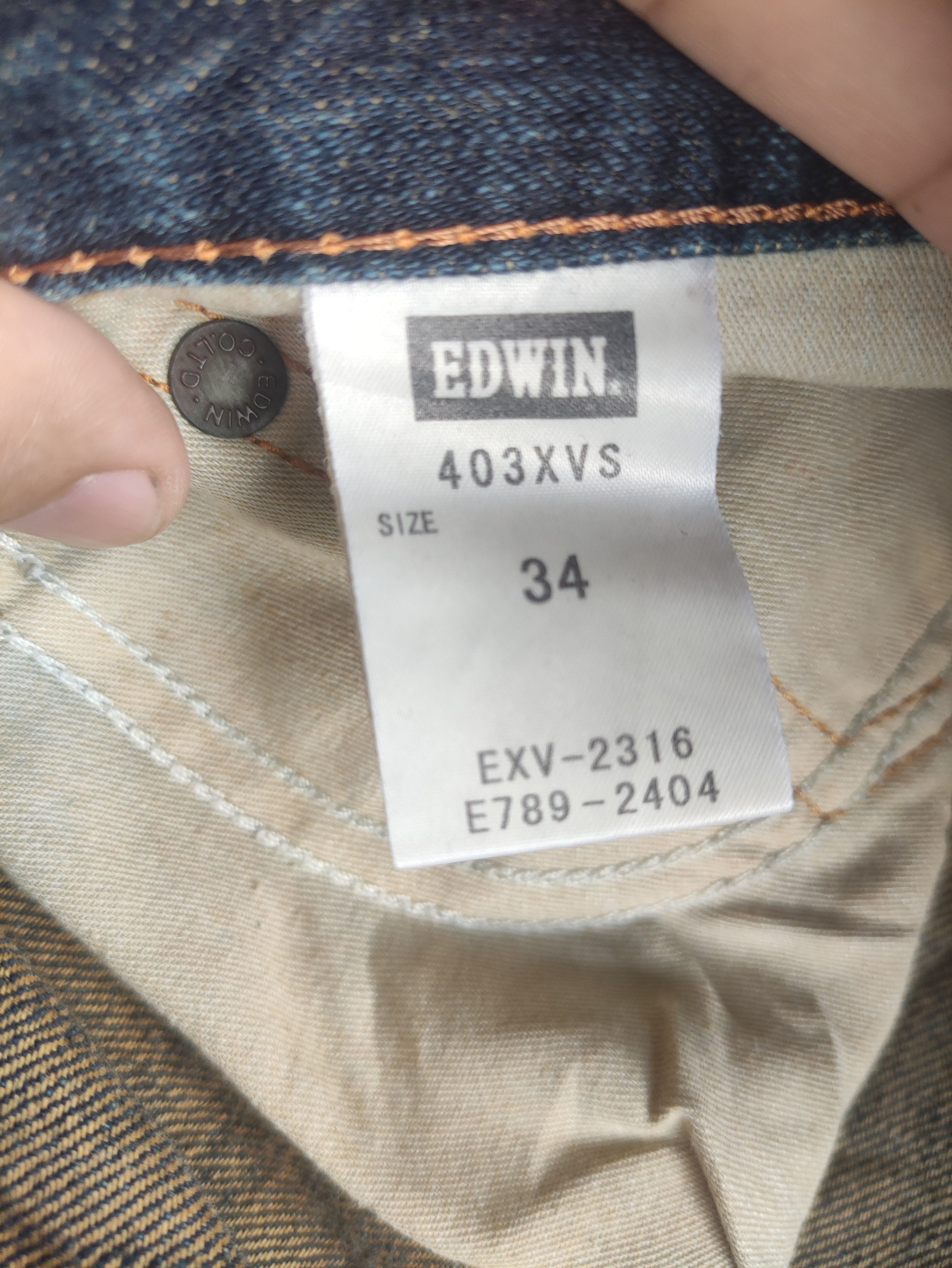 Edwin Vintage Edwin Jean Distressed Faded Denim Pants Size US 37 - 7 Thumbnail