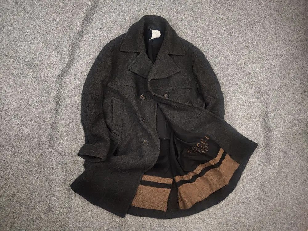 Gucci Gucci Authentic Vintage double-breasted pea coat wool Jacket Size US M / EU 48-50 / 2 - 1 Preview