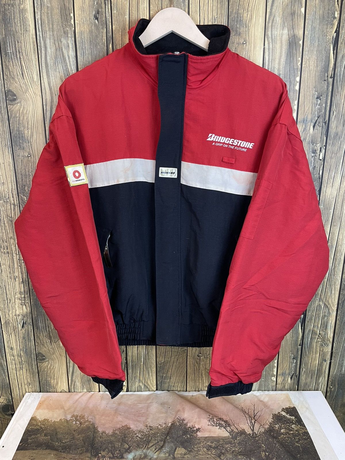 Vintage Bridgestone blizak Zipper Jacket Size US L / EU 52-54 / 3 - 1 Thumbnail
