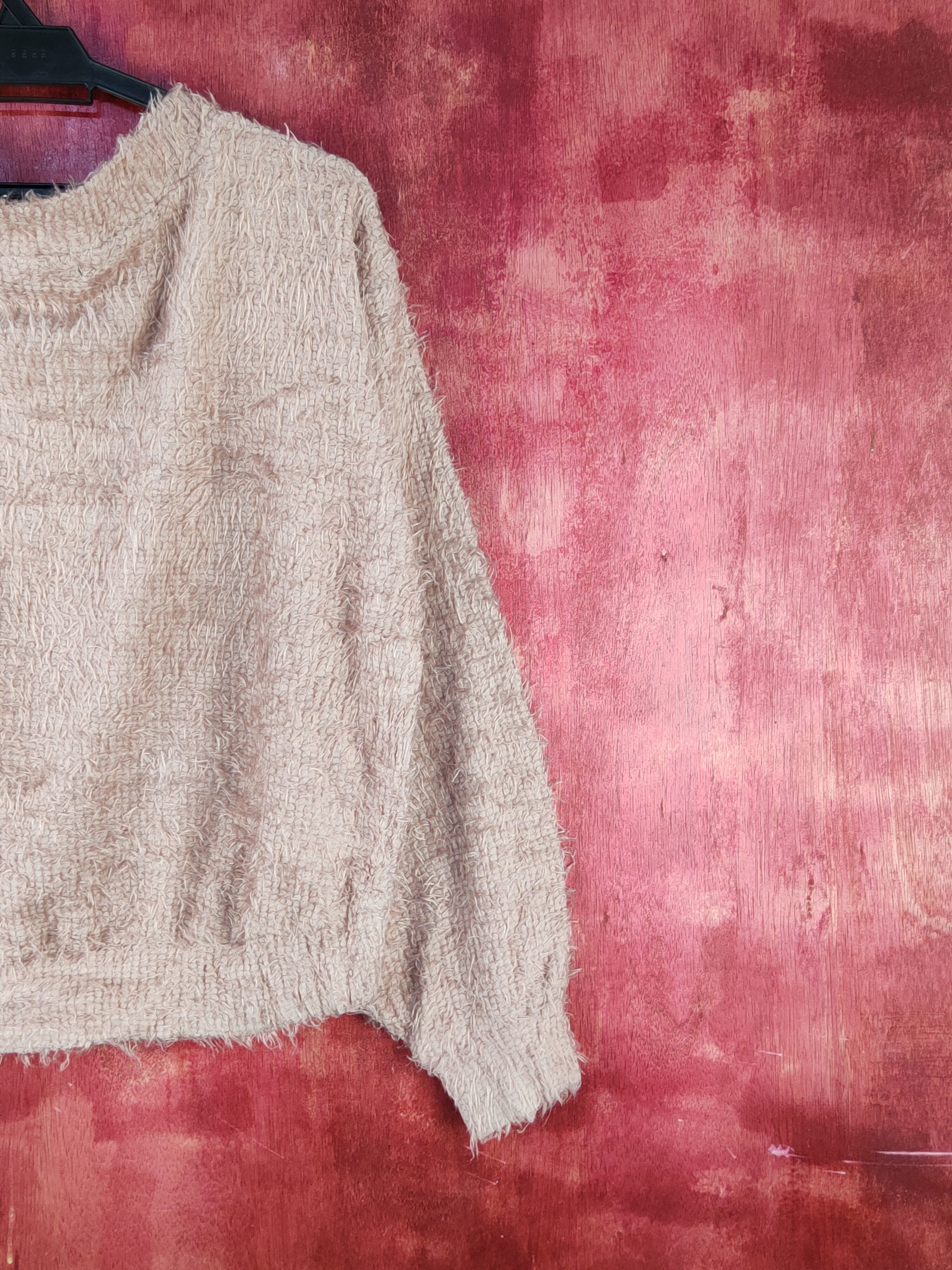 Japanese Brand L.A Pink Shag Shaggy Fur Mohair Knitwear #S1989 Size M / US 6-8 / IT 42-44 - 9 Thumbnail
