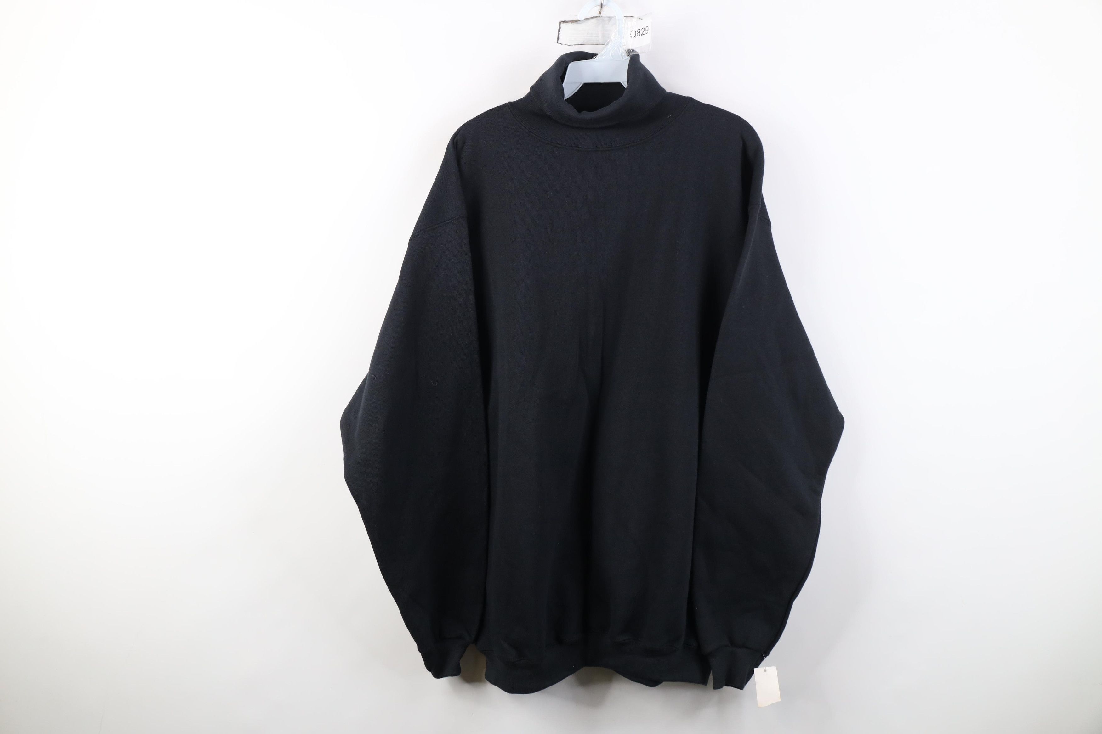 Vintage Deadstock Vintage 90s Streetwear Turtleneck Sweatshirt USA Size US L / EU 52-54 / 3 - 1 Thumbnail