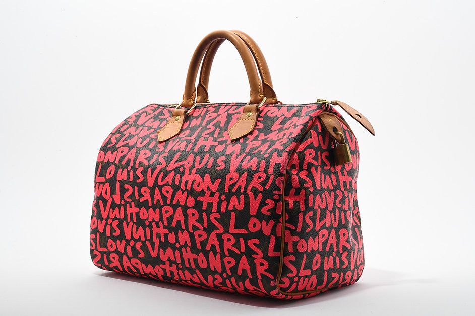 Louis Vuitton Monogram Graffiti Speedy 30 in Fuchsia