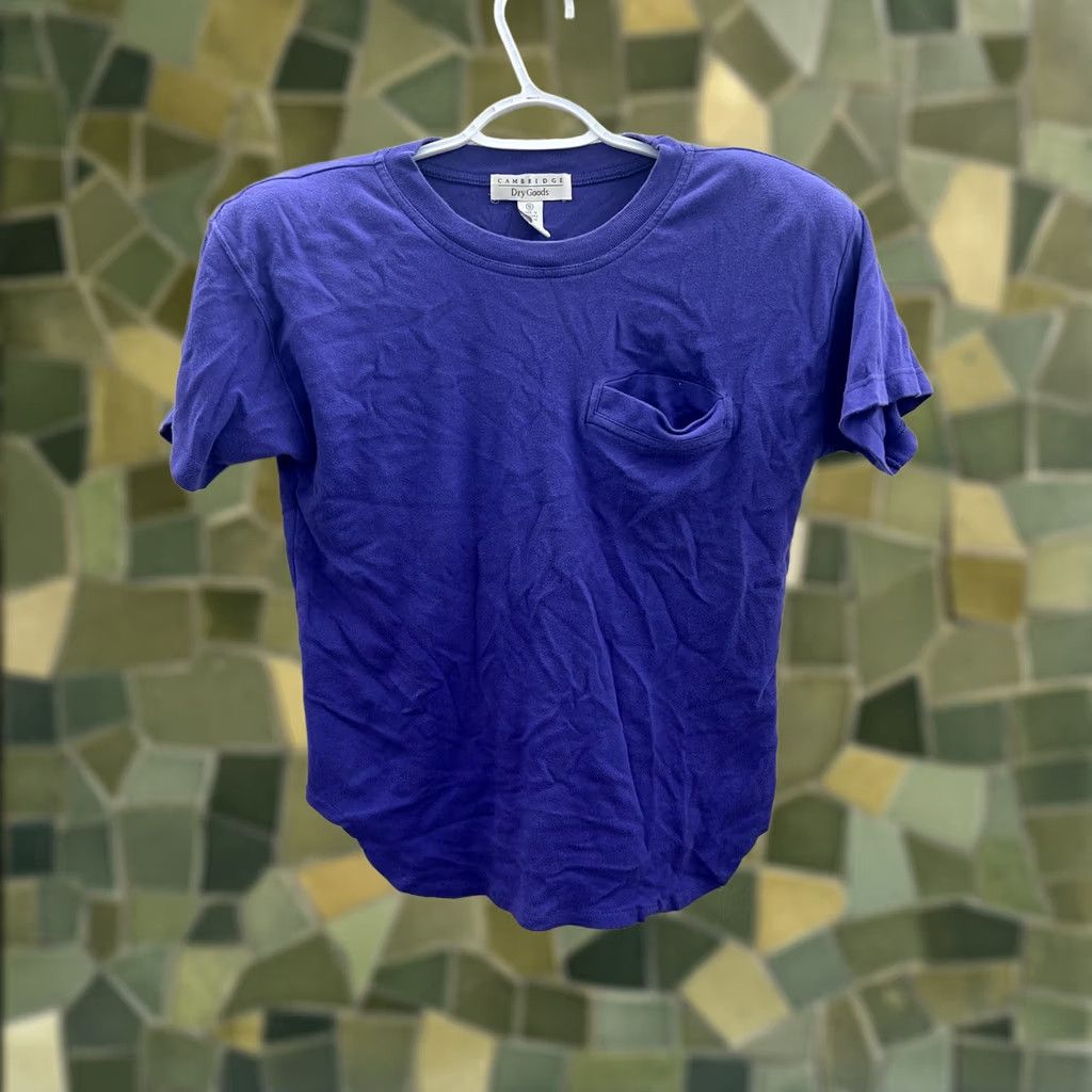 Vintage VINTAGE Cambridge Dry Goods Womens Purple Short Sleeve Pocket T-Shirt Size S Size S / US 4 / IT 40 - 1 Thumbnail