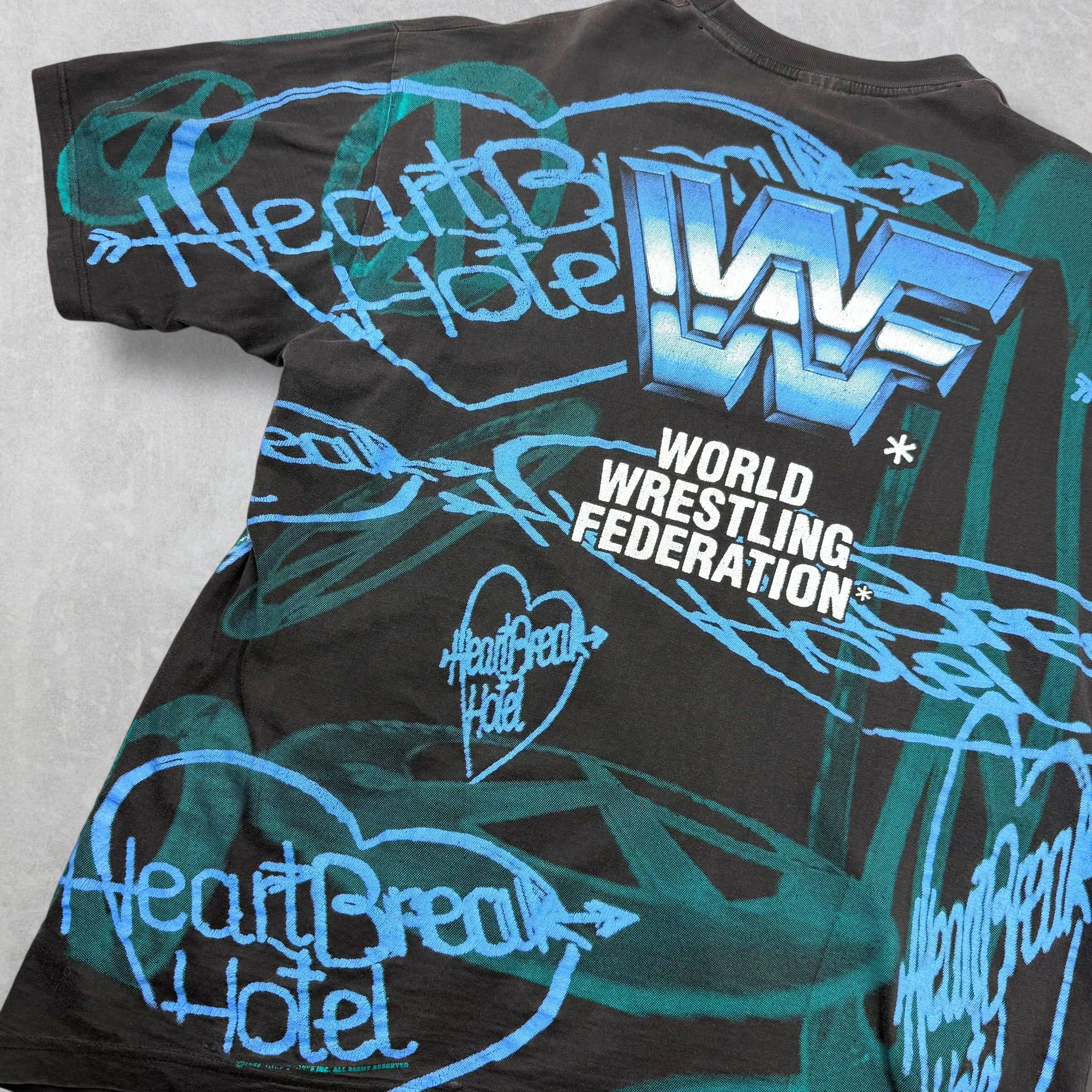 Vintage Vintage 1995 Shawn Michaels The Heartbreak AOP Tee XL Size US XL / EU 56 / 4 - 6 Thumbnail