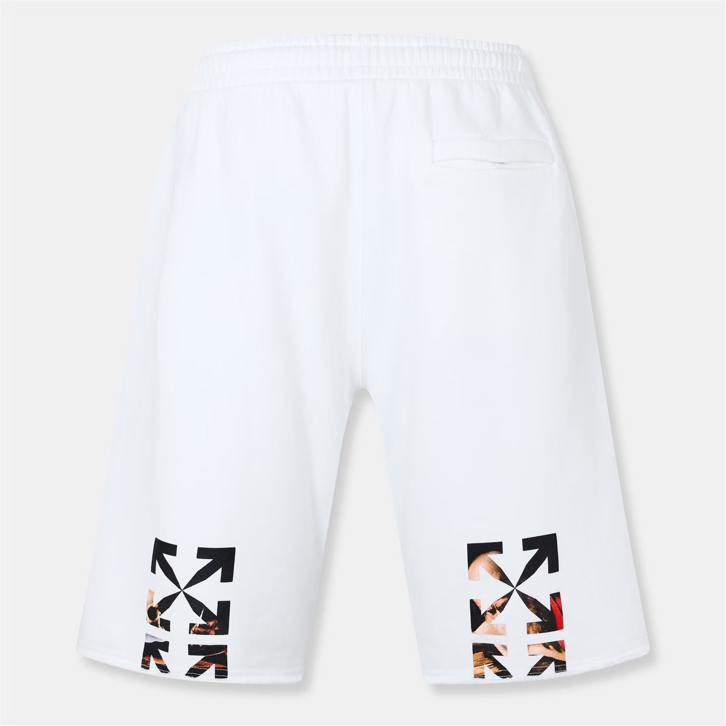 Off-White o1g2r1mq0326 Fleece Shorts in White Size US 26 / EU 42 - 2 Thumbnail